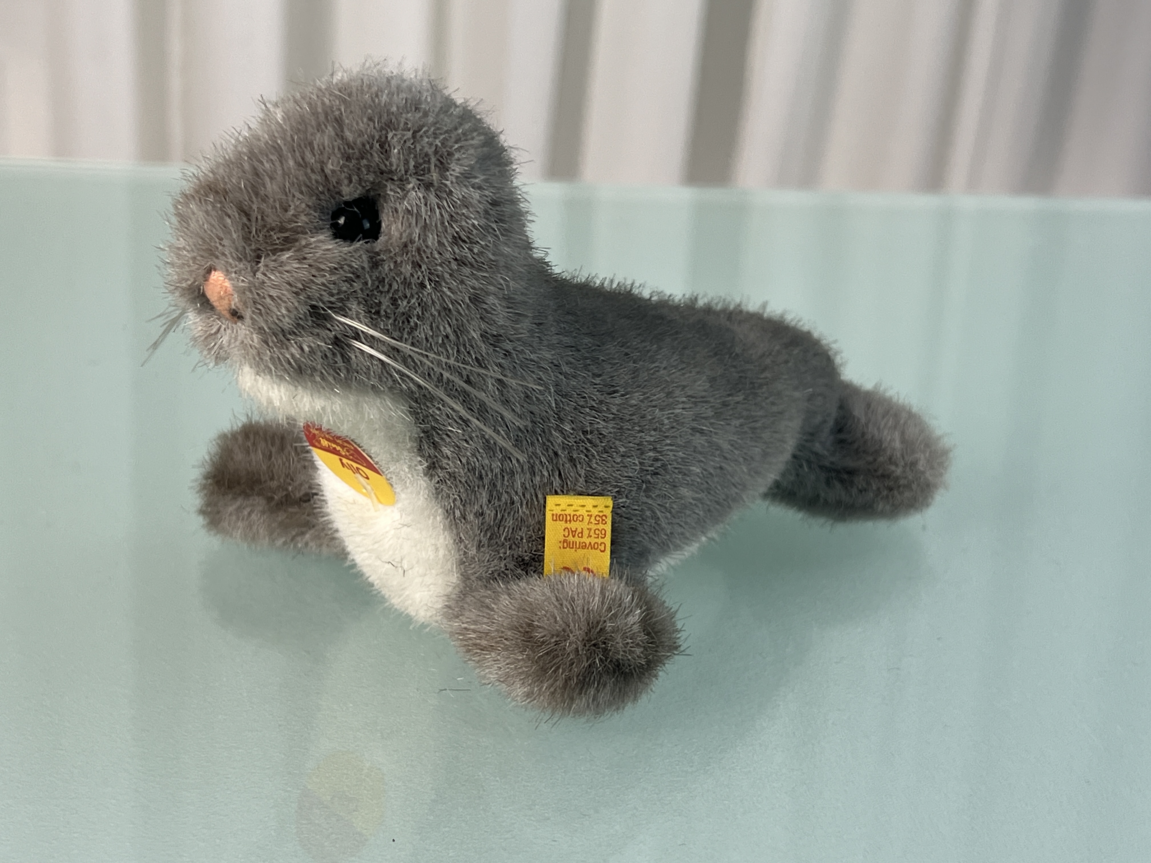 Steiff Tier Robe 10,5 x 16 cm. Zustand siehe Fotos 