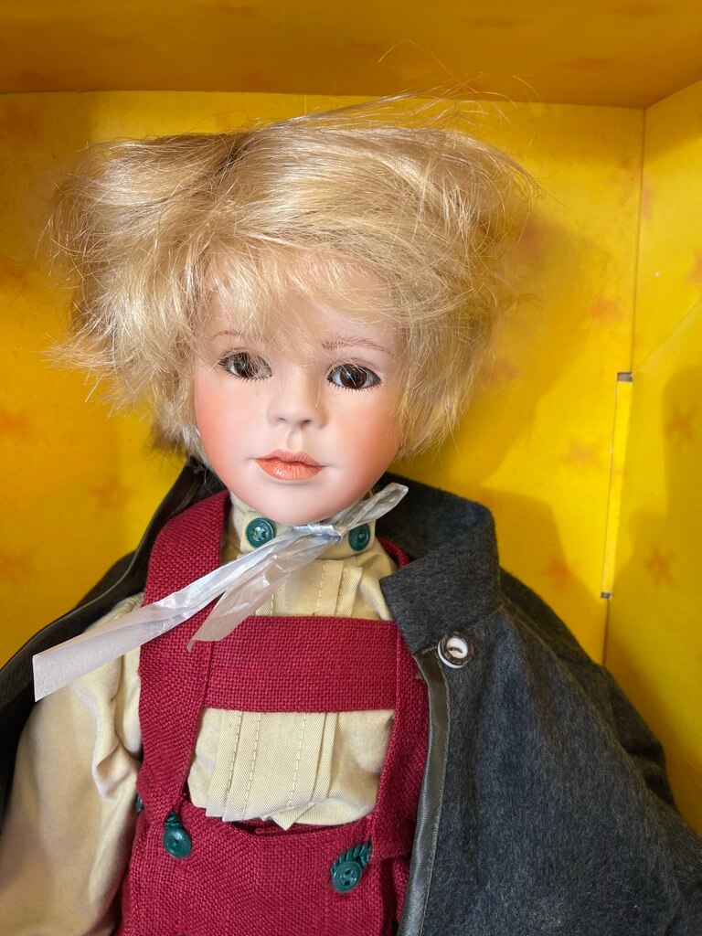  Ute Kase Lepp Porzellan Puppe 68 cm. Top Zustand.   