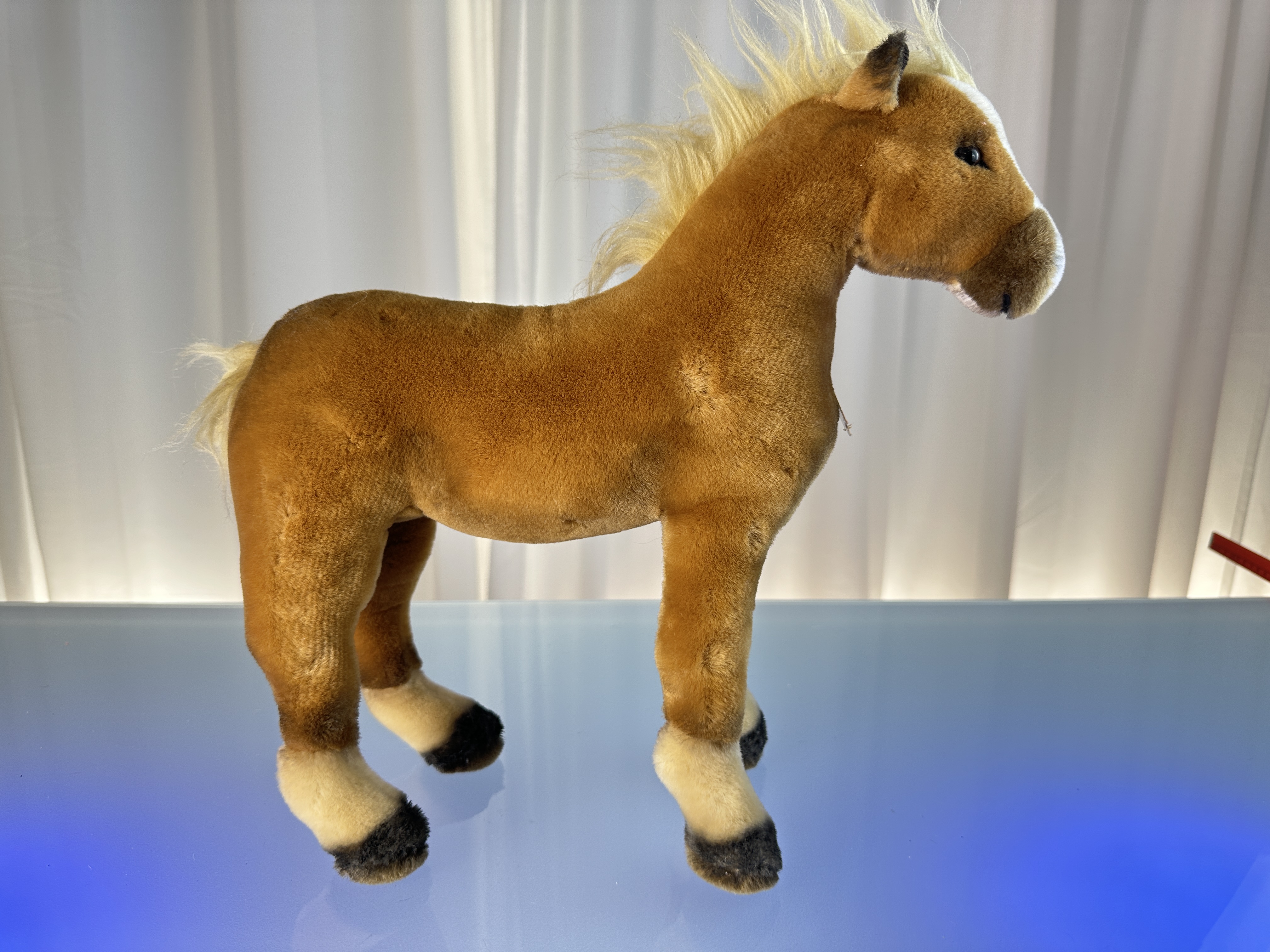 Steiff Tier 072772 Pferd Fellow 33 x 35 cm Top Zustand  