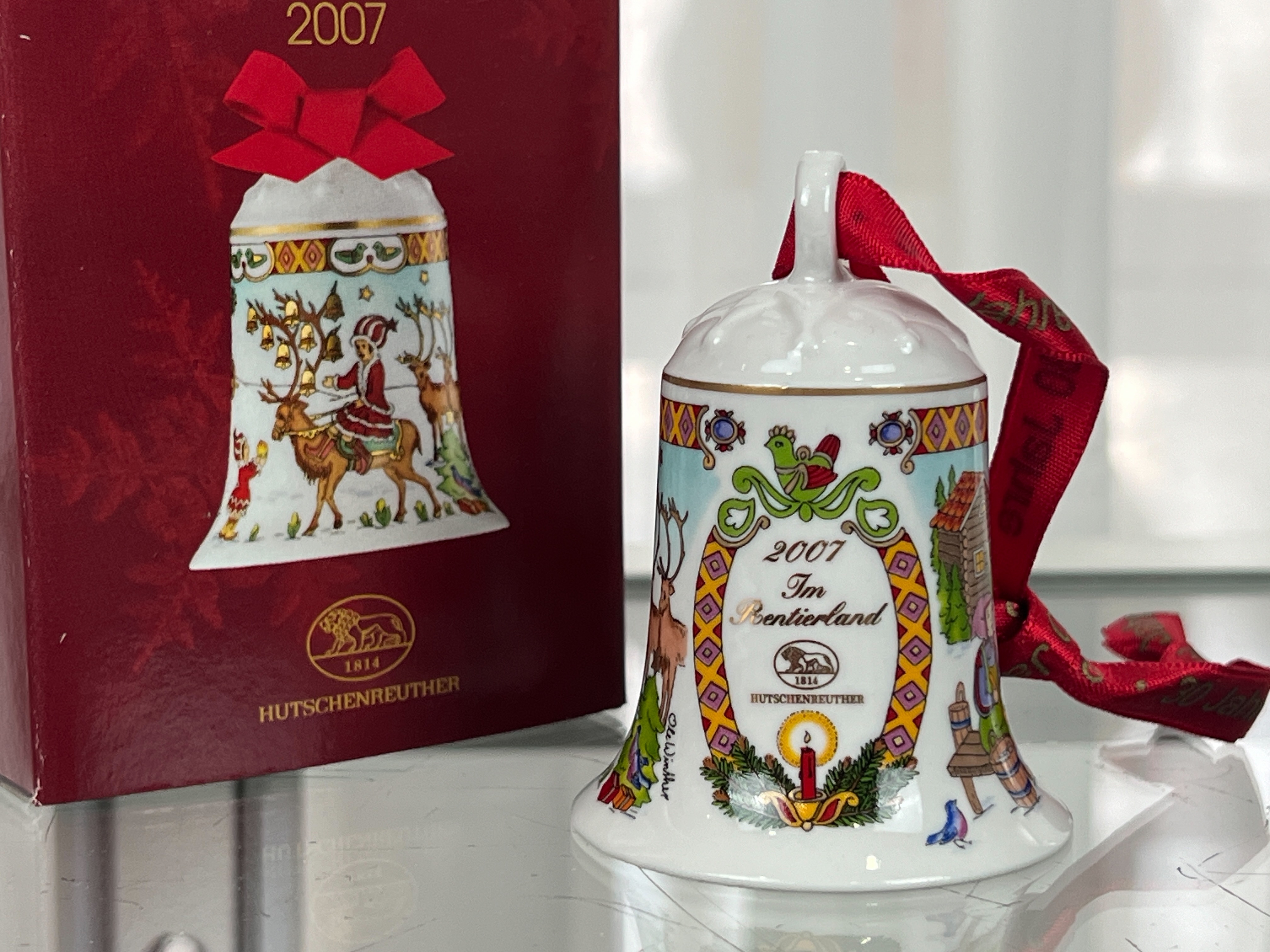  Hutschenreuther 2007 Weihnachtsglocke  7 cm. Top Zustand. 