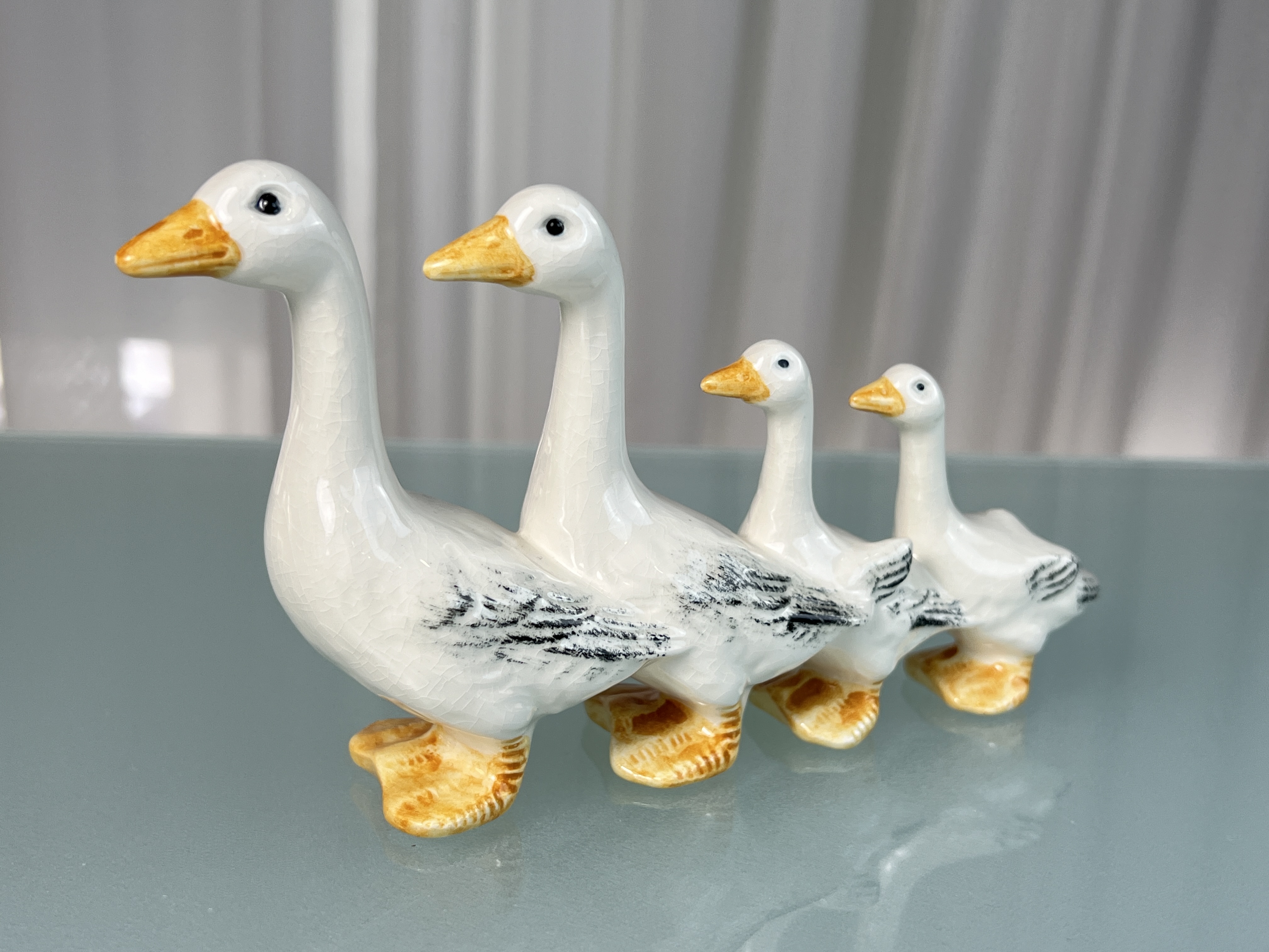 Goebel Figur Enten Gänse 10,3 x 19,5 cm. Top Zustand   
