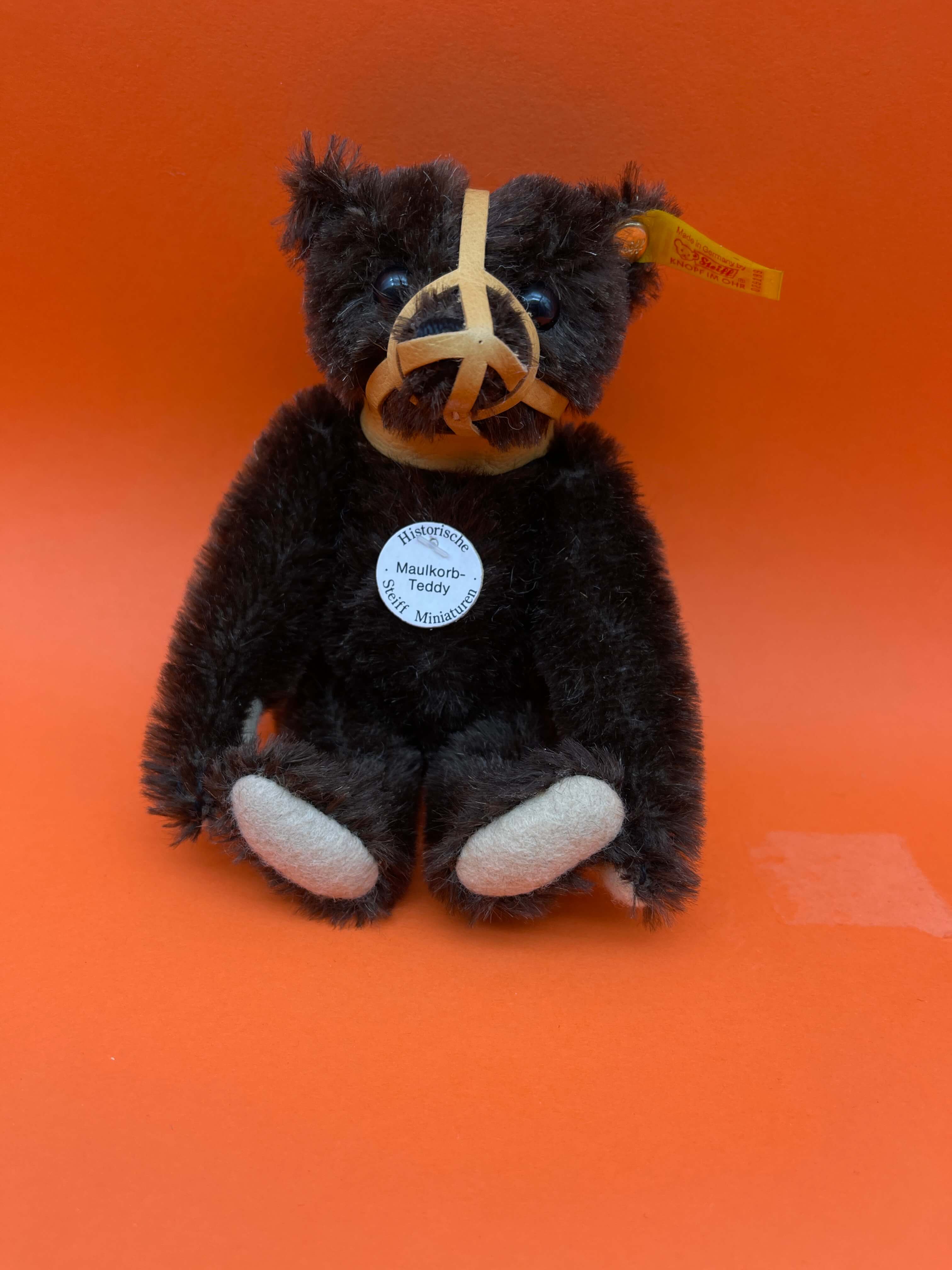 Steiff Tier 029189 Maulkorb Teddy 17 cm. Top Zustand 