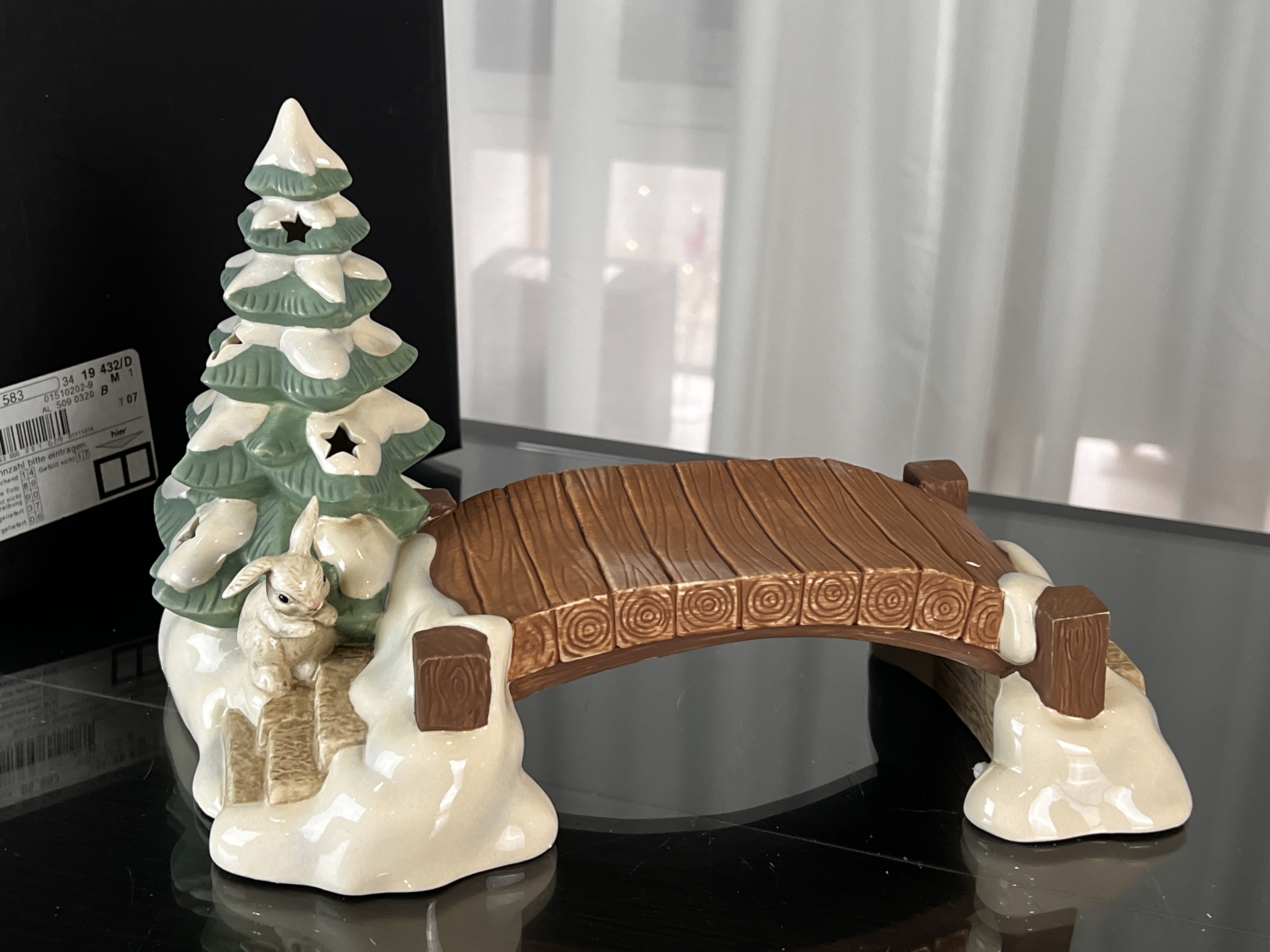 Goebel Figur Brücke Weihnachten 16,5 x 26 cm. Top Zustand   