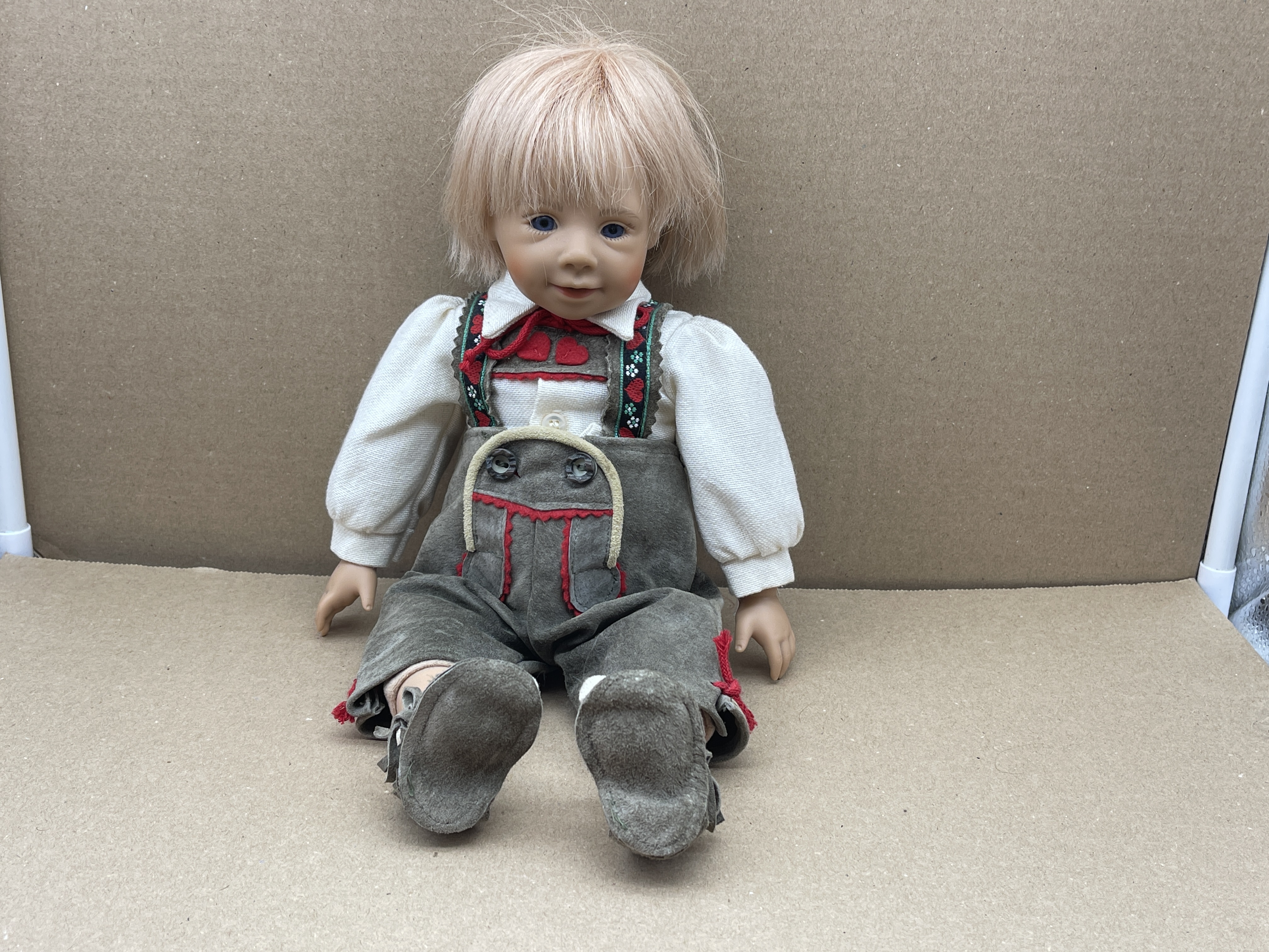 Schildkrötpuppe Evelyn Pfaffendorf Vinyl Puppe 33 cm. Top Zustand 