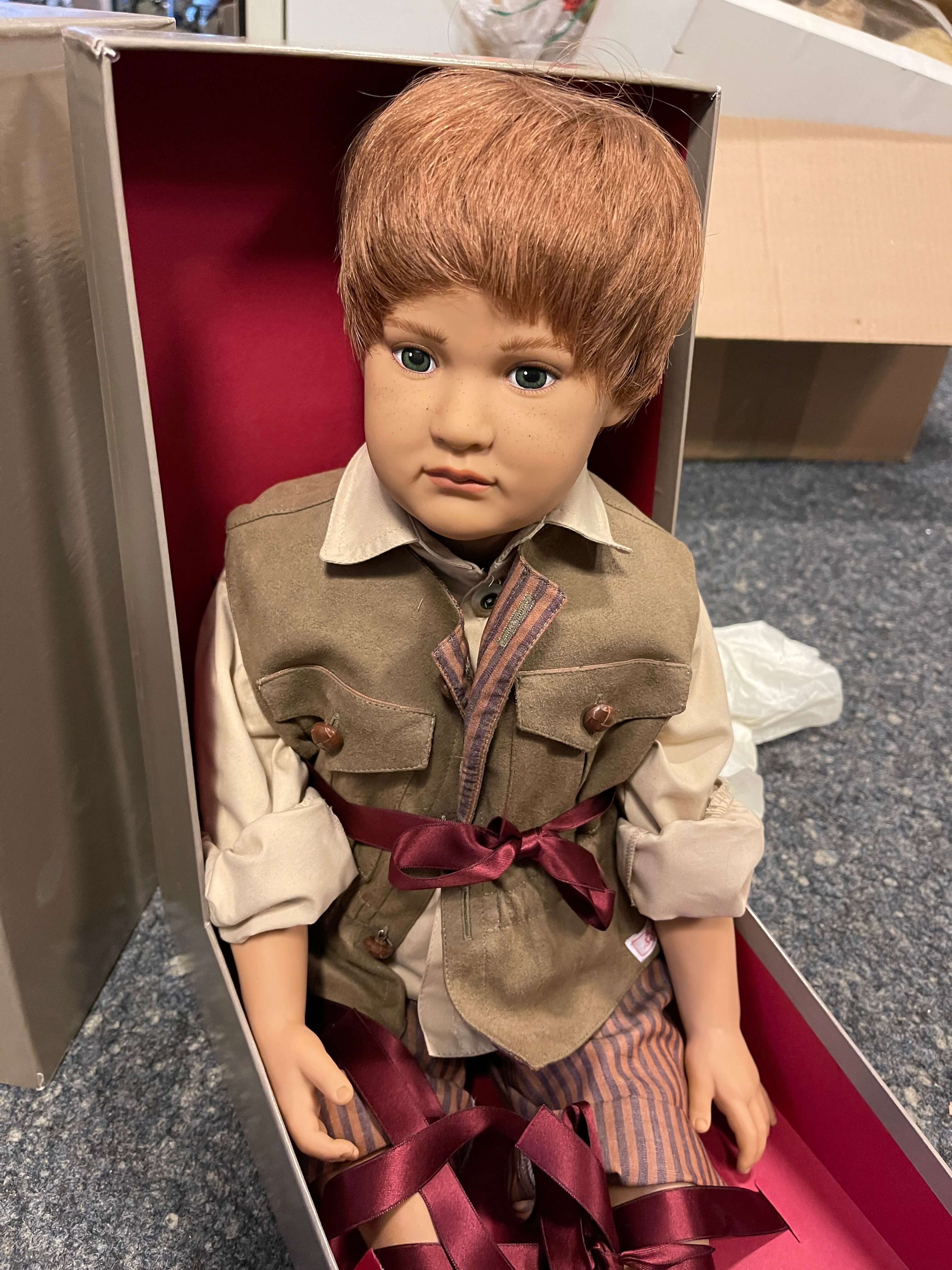 Sigikid Ilse Wippler Vinyl Puppe 62 cm. Top Zustand  