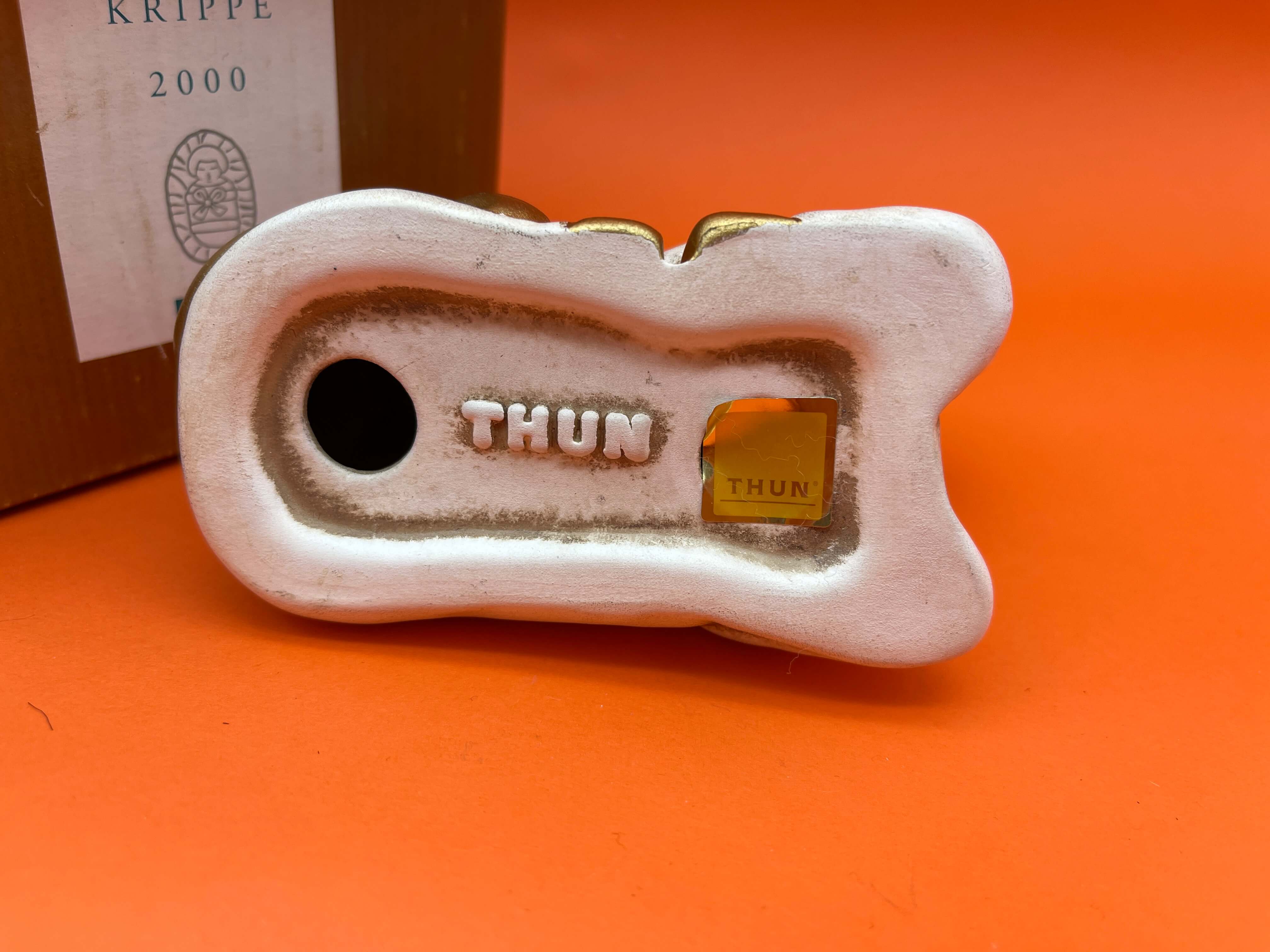 Thun Bozner Krippenfigur 9,5 x 12 cm. - Top Zustand.    