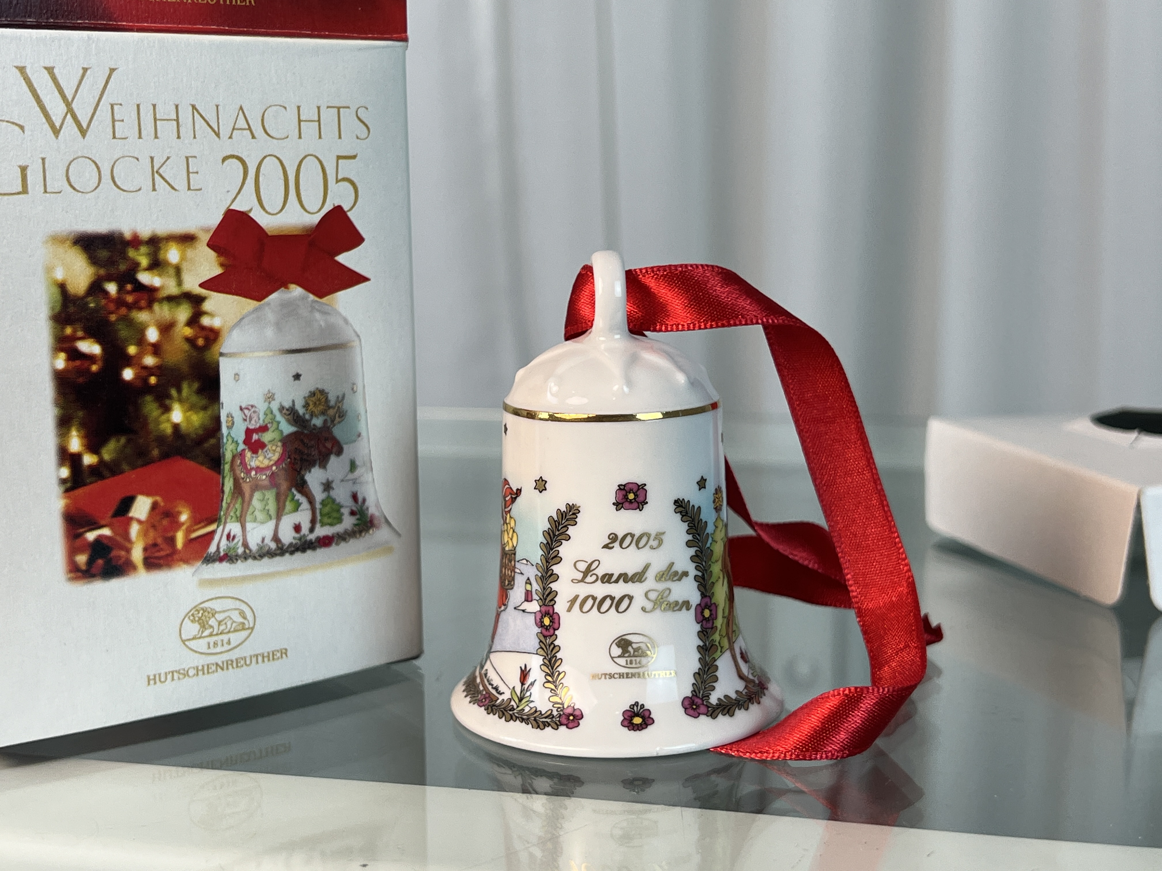  Hutschenreuther Weihnachtsglocke 2005 mit Ovp. 7 cm. Top Zustand. 
