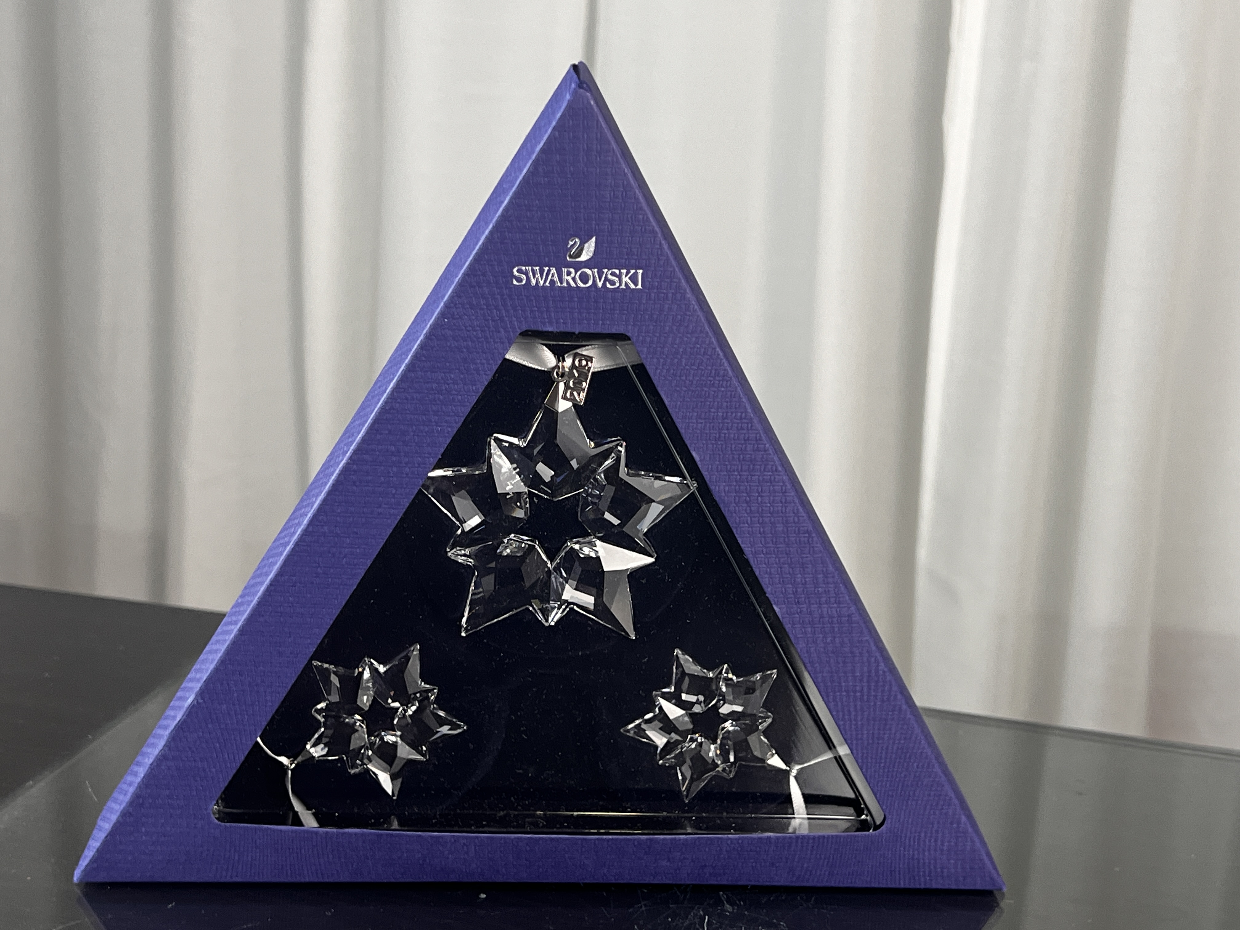 Swarovski Figur 5429600 Weihnachtsstern Set 2019 Ornament 7,5 cm. 