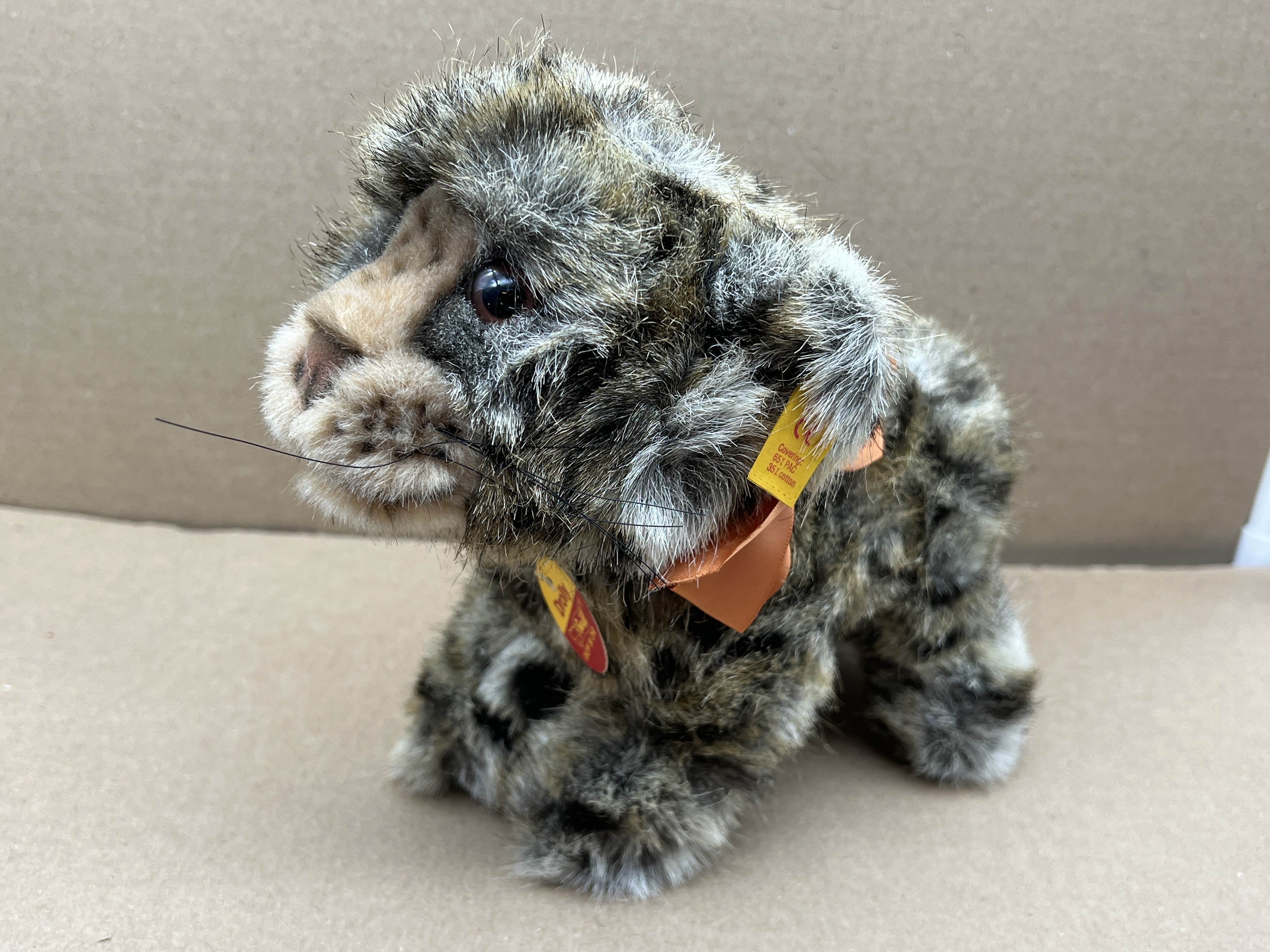Steiff Tier 081439 Gepard 21 x 25 cm. Top Zustand   
