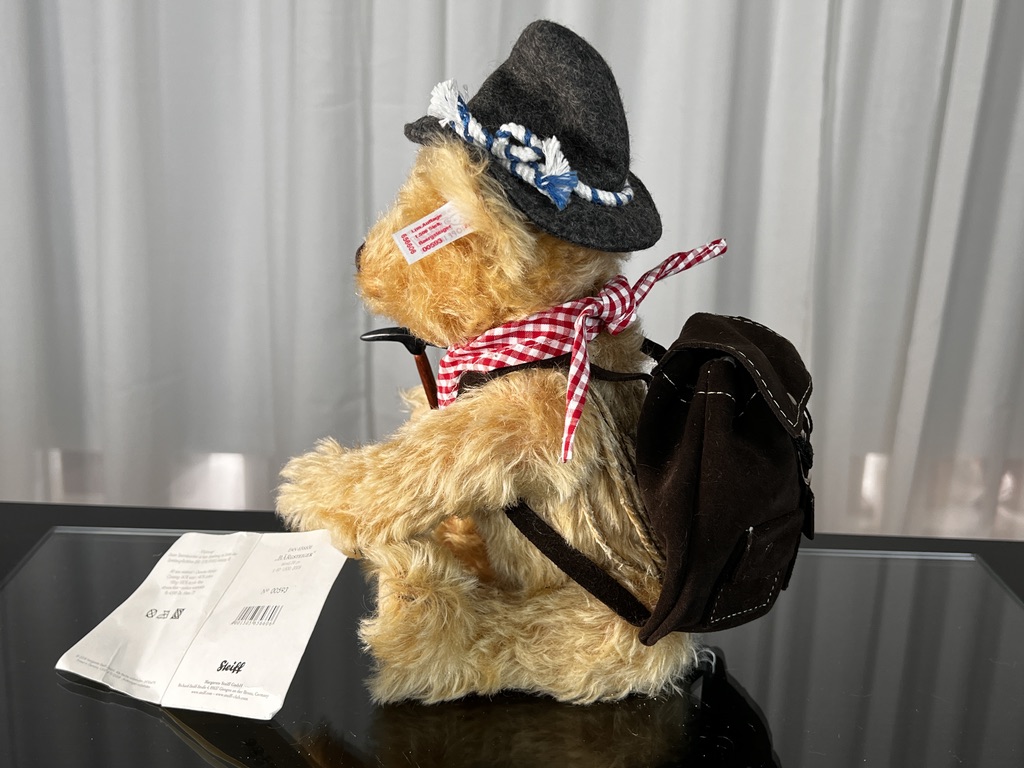 Steiff Tier 656606 Bergsteiger Bär 29 cm. Top Zustand
