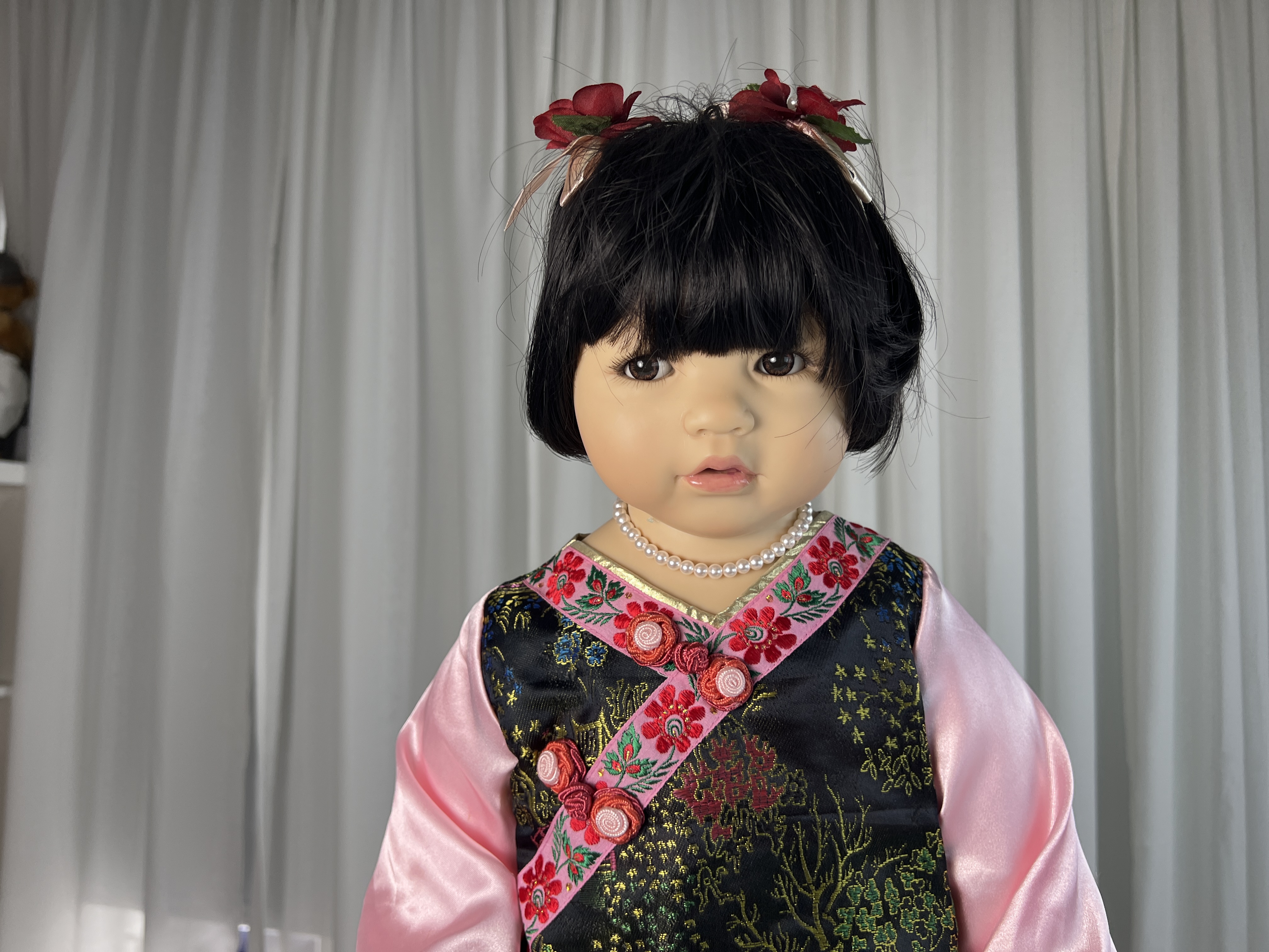 Ping Lau Puppe Resin Puppe 66 cm. Top Zustand  