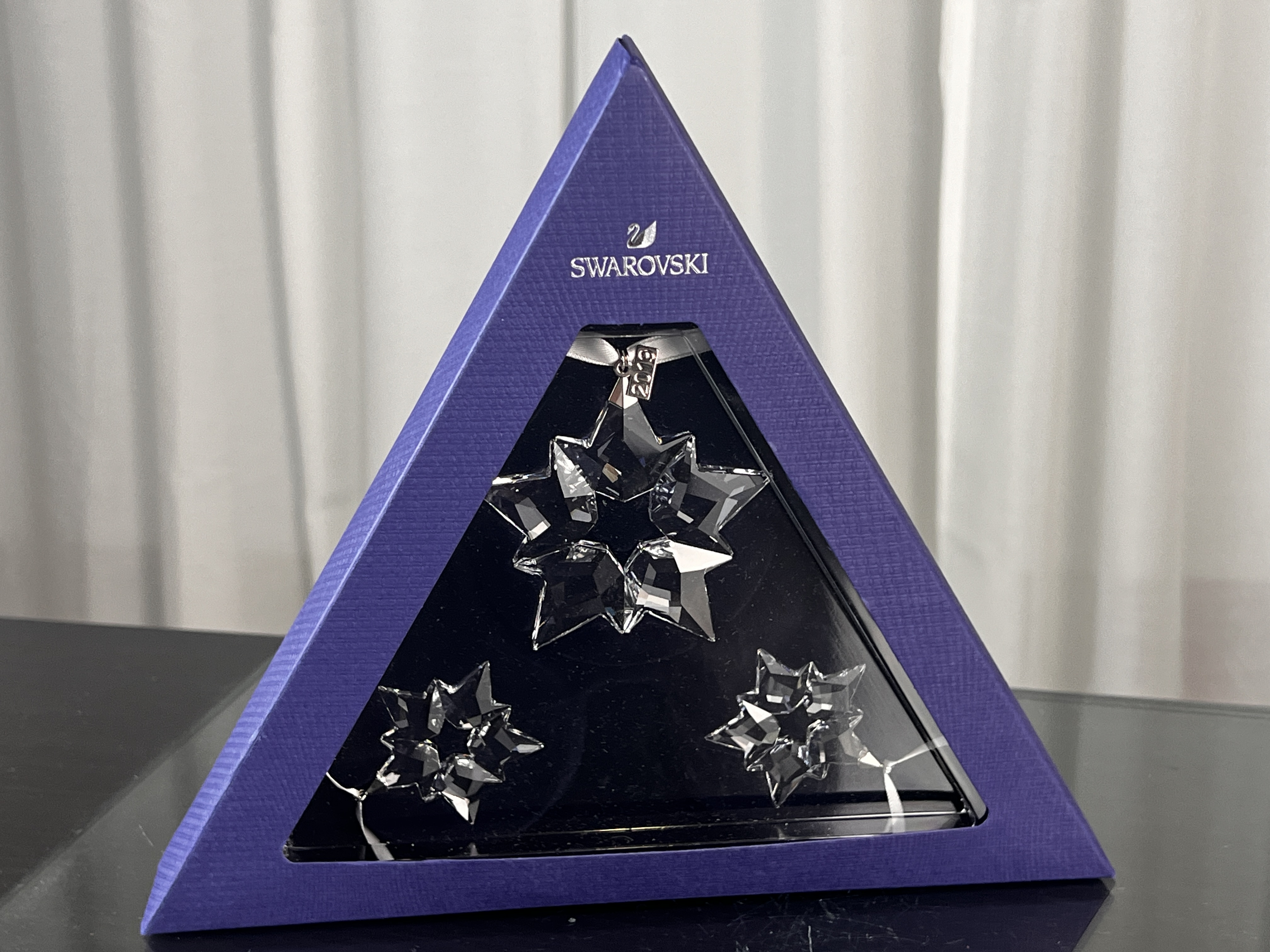 Swarovski Figur 5429600 Weihnachtsstern Set 2019 Ornament 7,5 cm. 