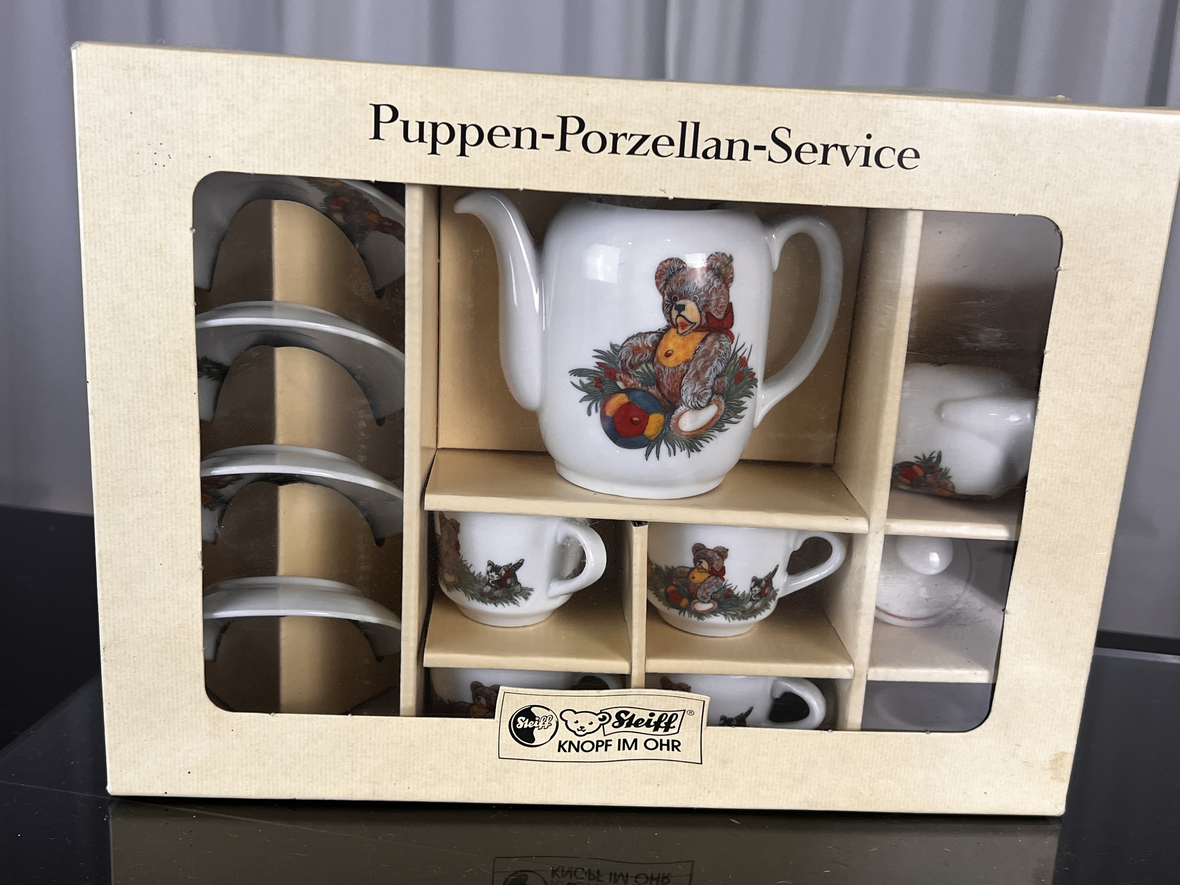 Steiff Porzellan Puppen-Service, Unbenutzt mit Ovp. Top Zustand   