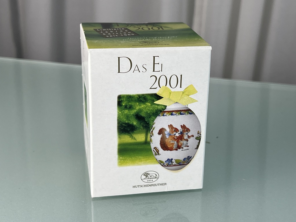  Hutschenreuther 2001 Das Ei mit Ovp. Top Zustand.     