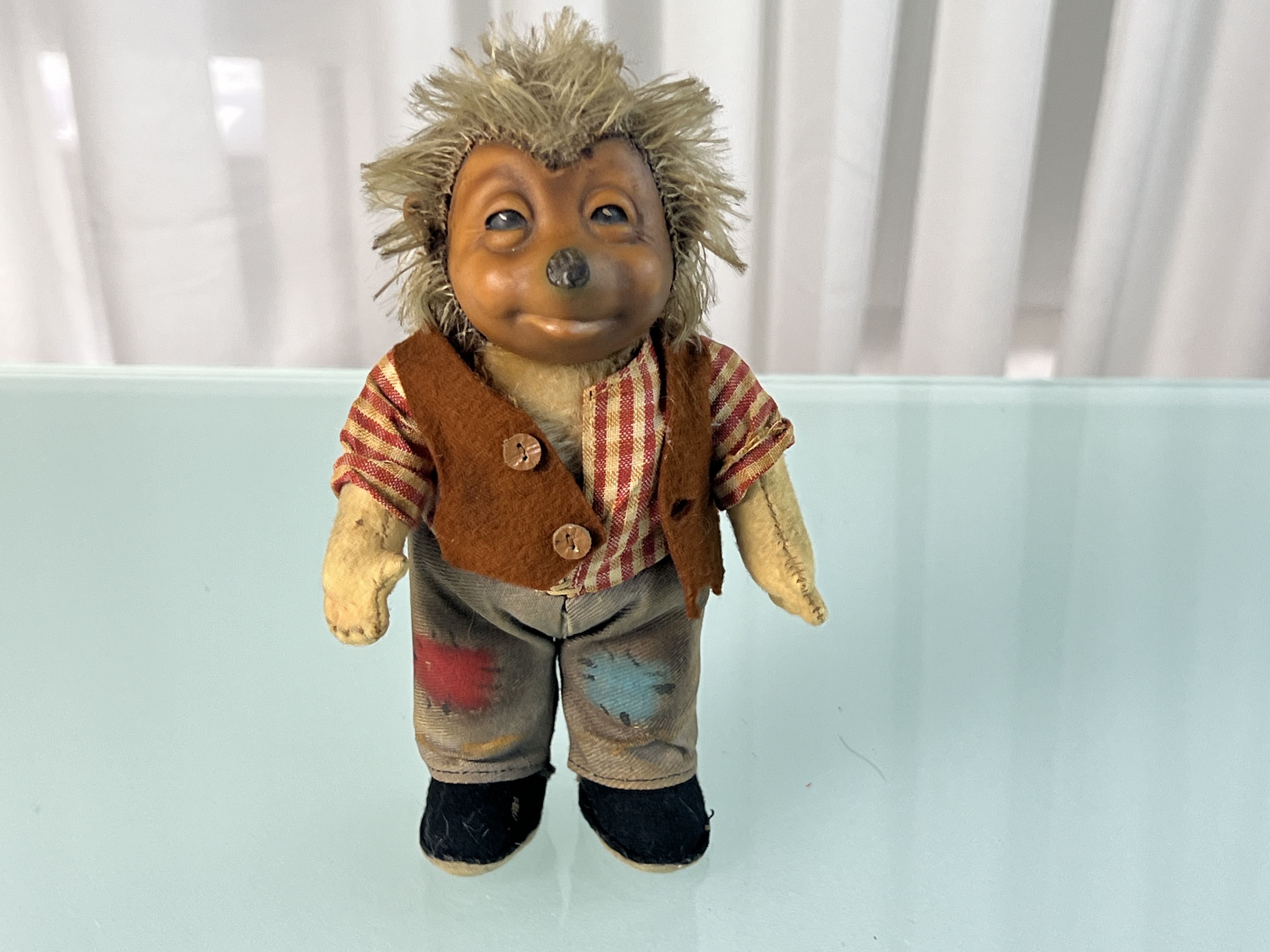 Steiff Tier Mecki Igel 17 cm. Zustand siehe Fotos 