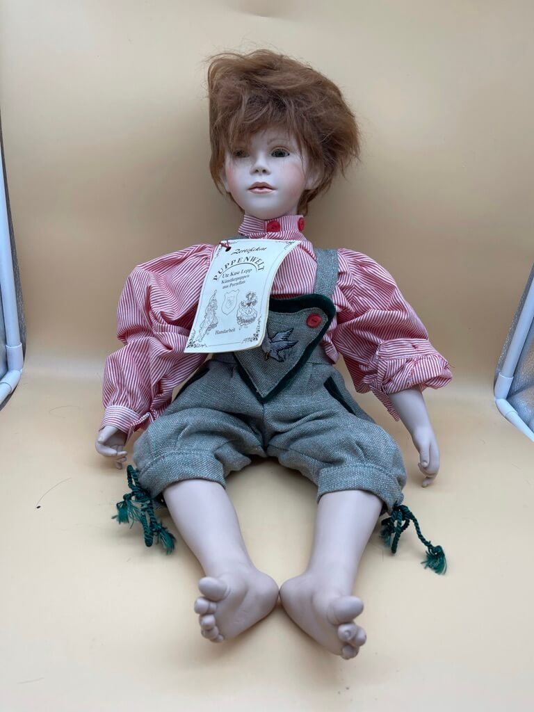  Ute Kase Lepp Porzellan Puppe 50 cm. Top Zustand. 