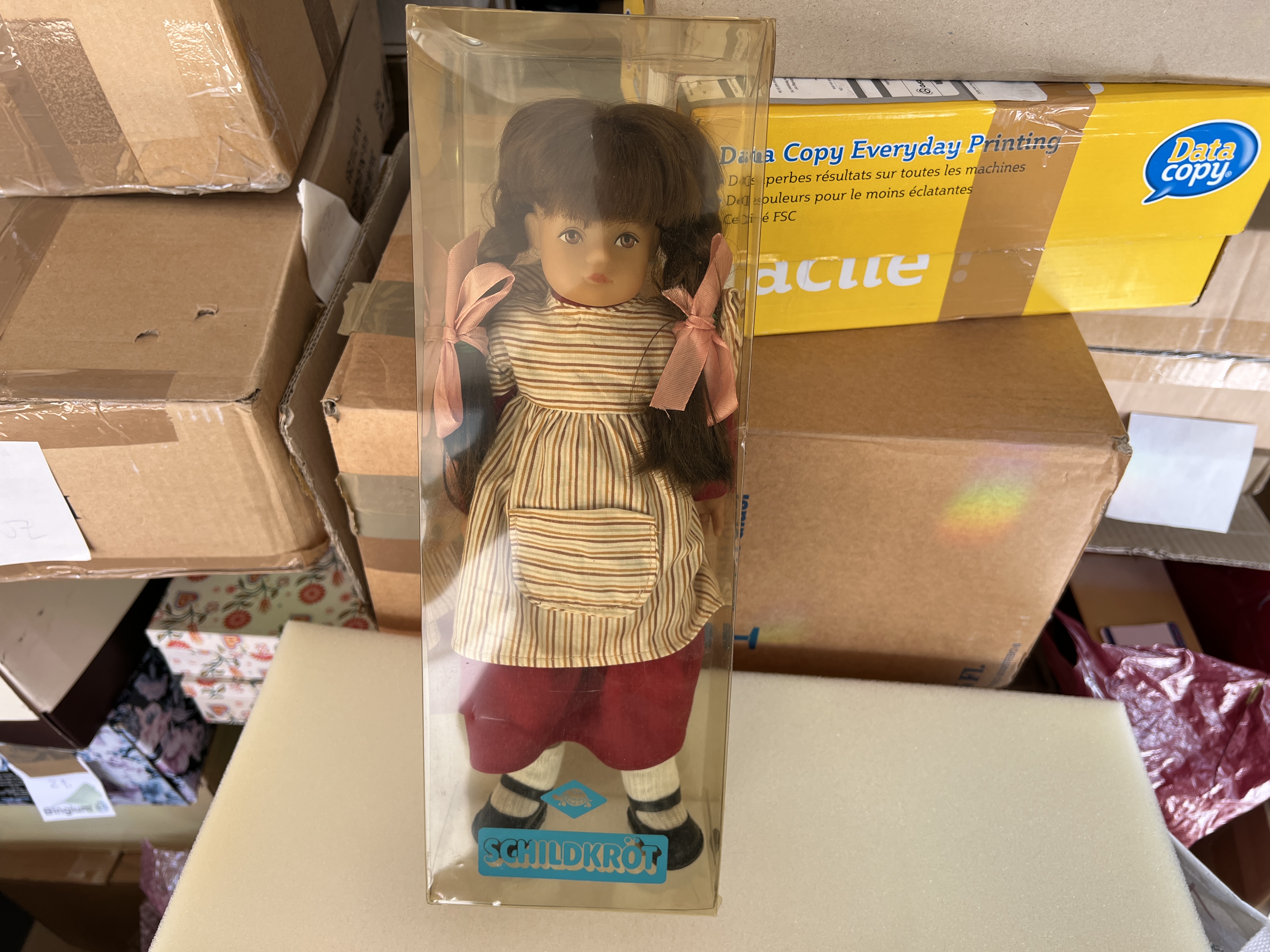 Schildkrötpuppe Vinyl Puppe 35 cm. Top Zustand   