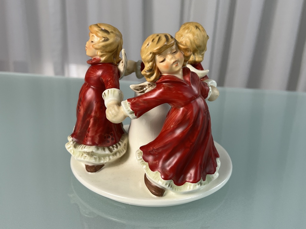 Goebel Figur HE 52 Engel Kerzenständer Reigen 13 cm + 15 cm Ø - 1 Wahl. Top Zustand