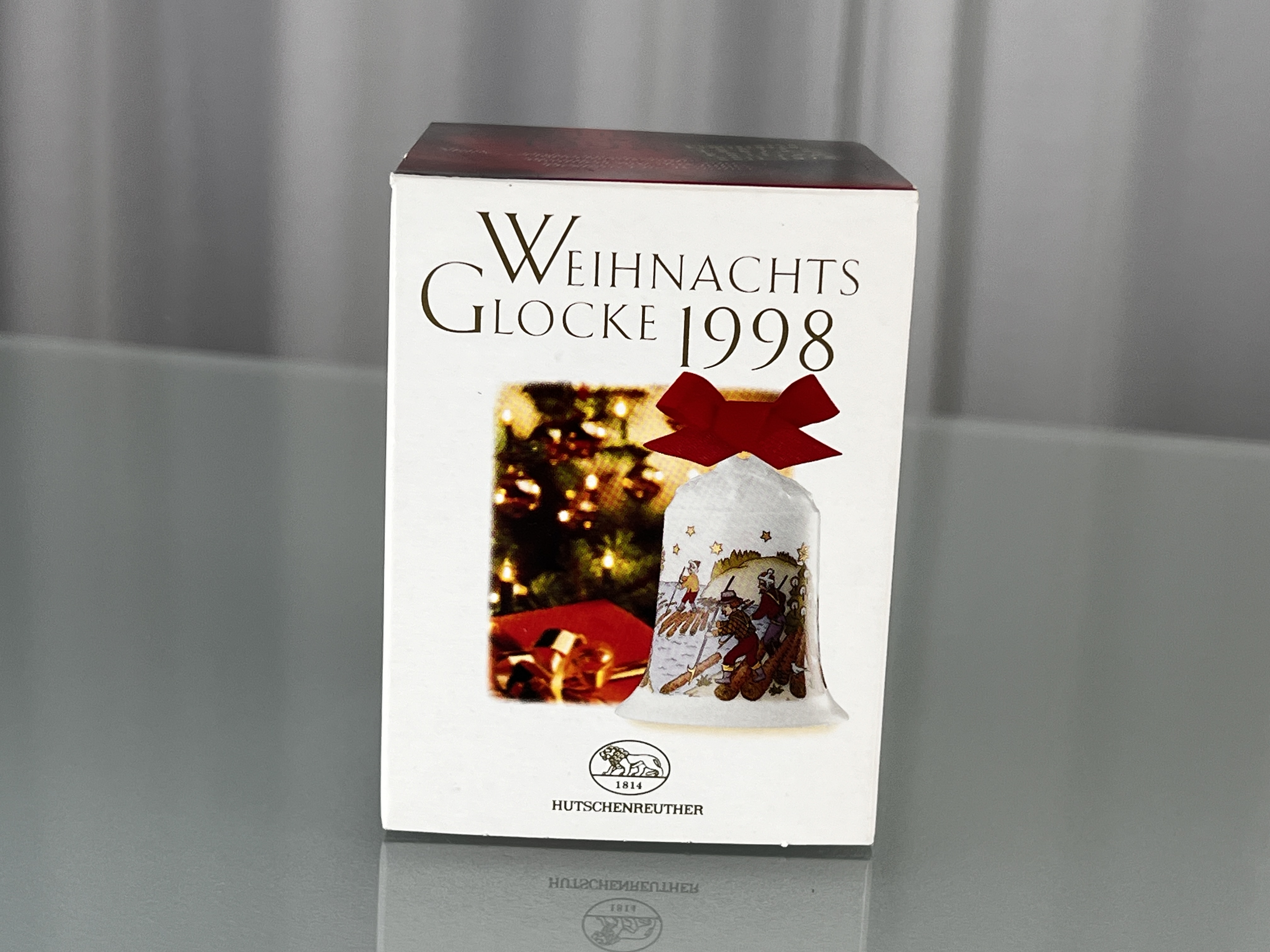  Hutschenreuther Weihnachtsglocke mit Ovp. 7 cm. Top Zustand. 