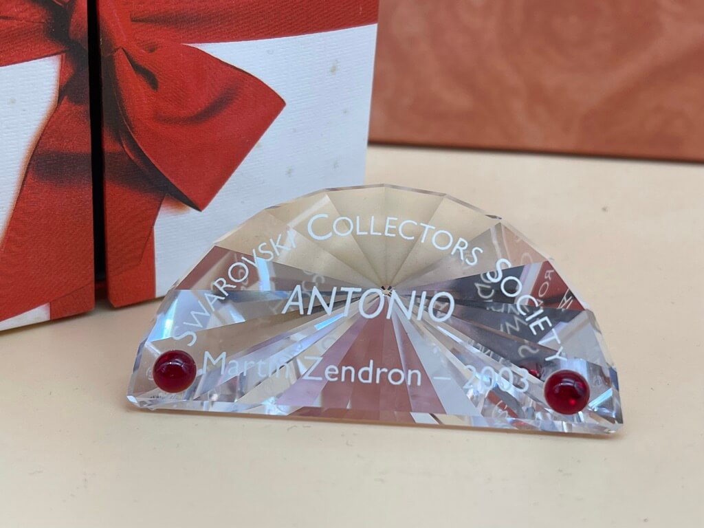 Swarovski Figur Schild Antonio mit Verpackung. Top Zustand.