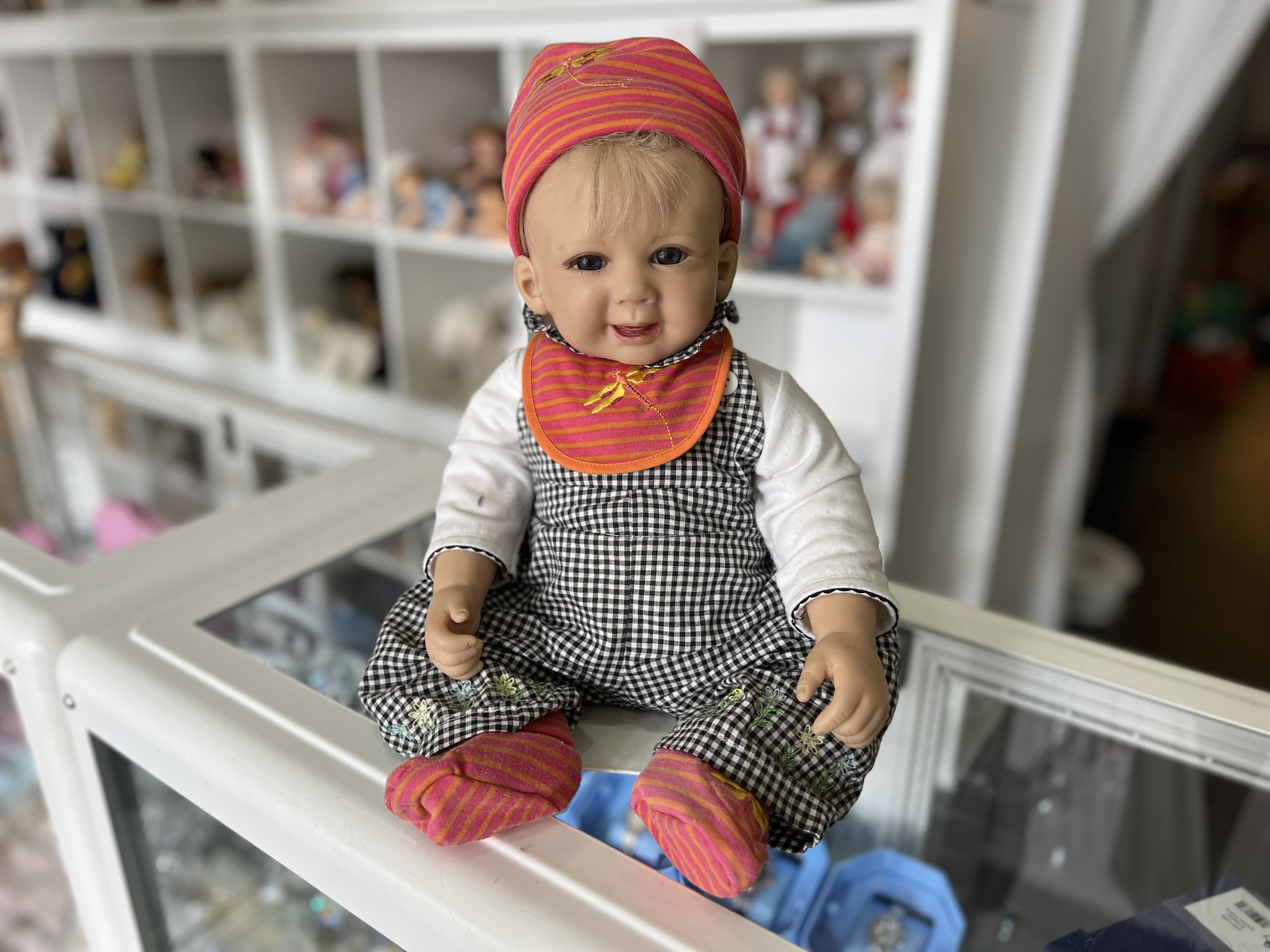 Doris Stannat Künstlerpuppe Vinyl Puppe 48 cm. Top Zustand 