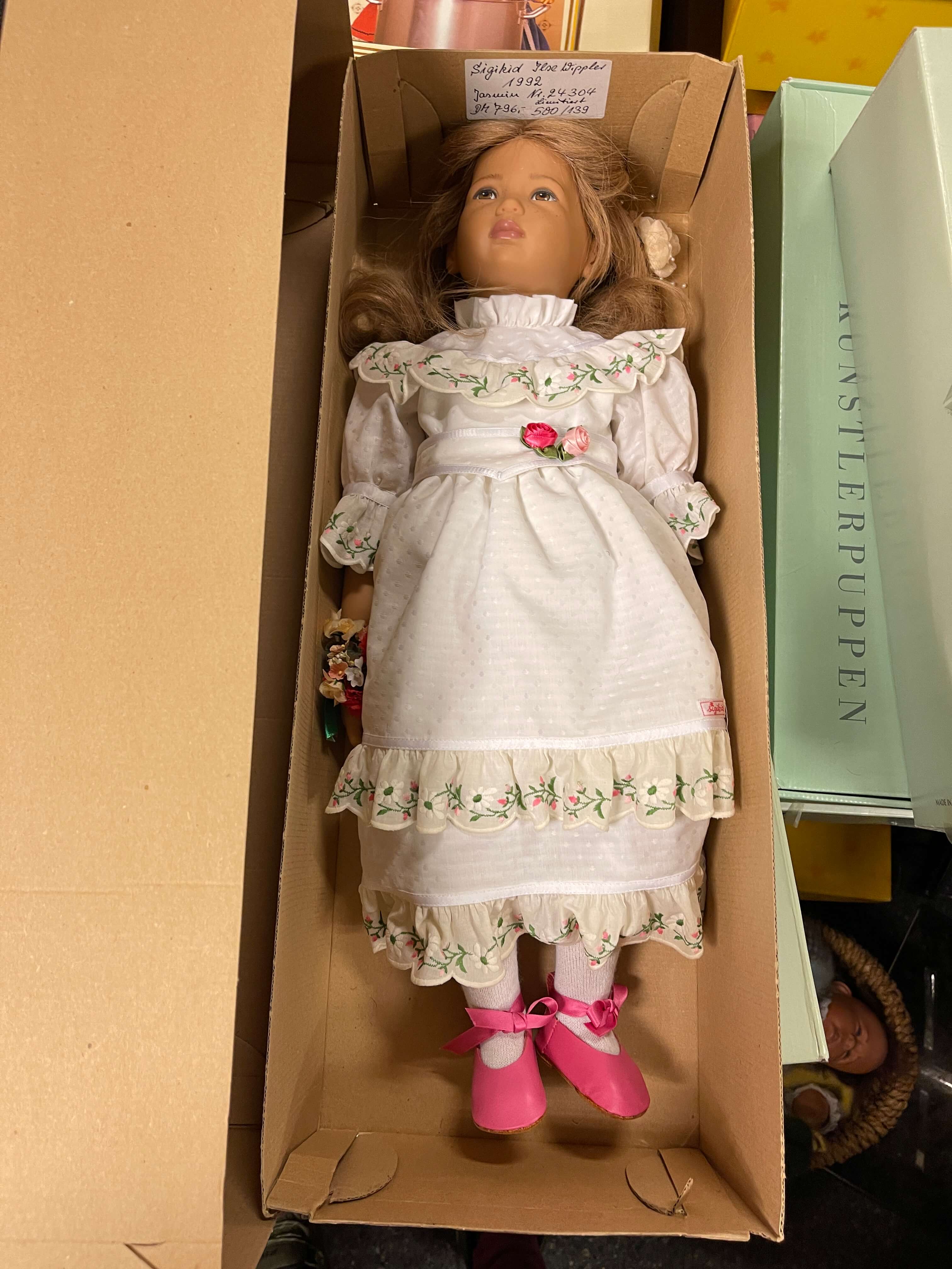 Sigikid Ilse Wippler Vinyl Puppe 62 cm. Top Zustand