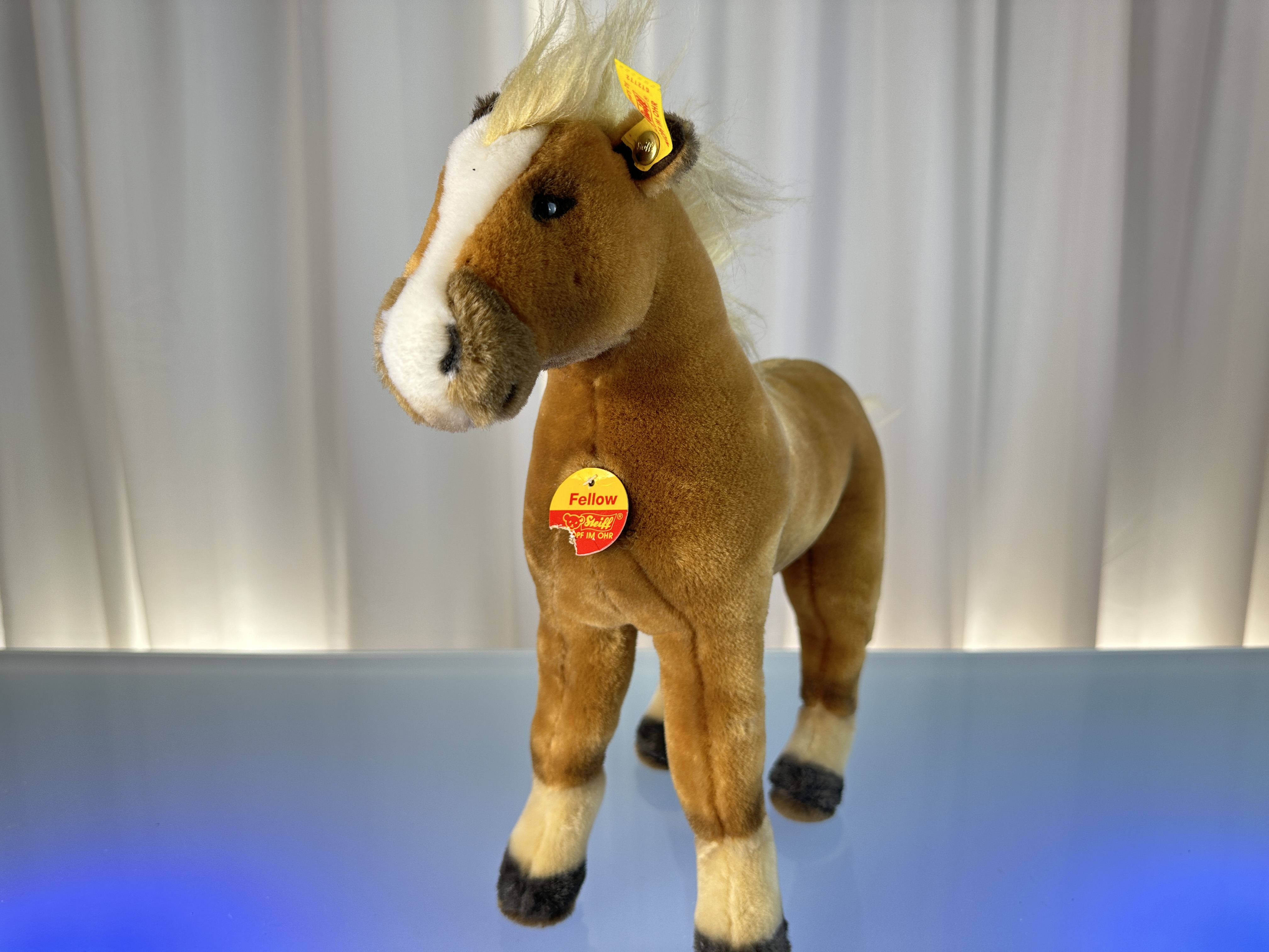 Steiff Tier 072772 Pferd Fellow 33 x 35 cm Top Zustand  