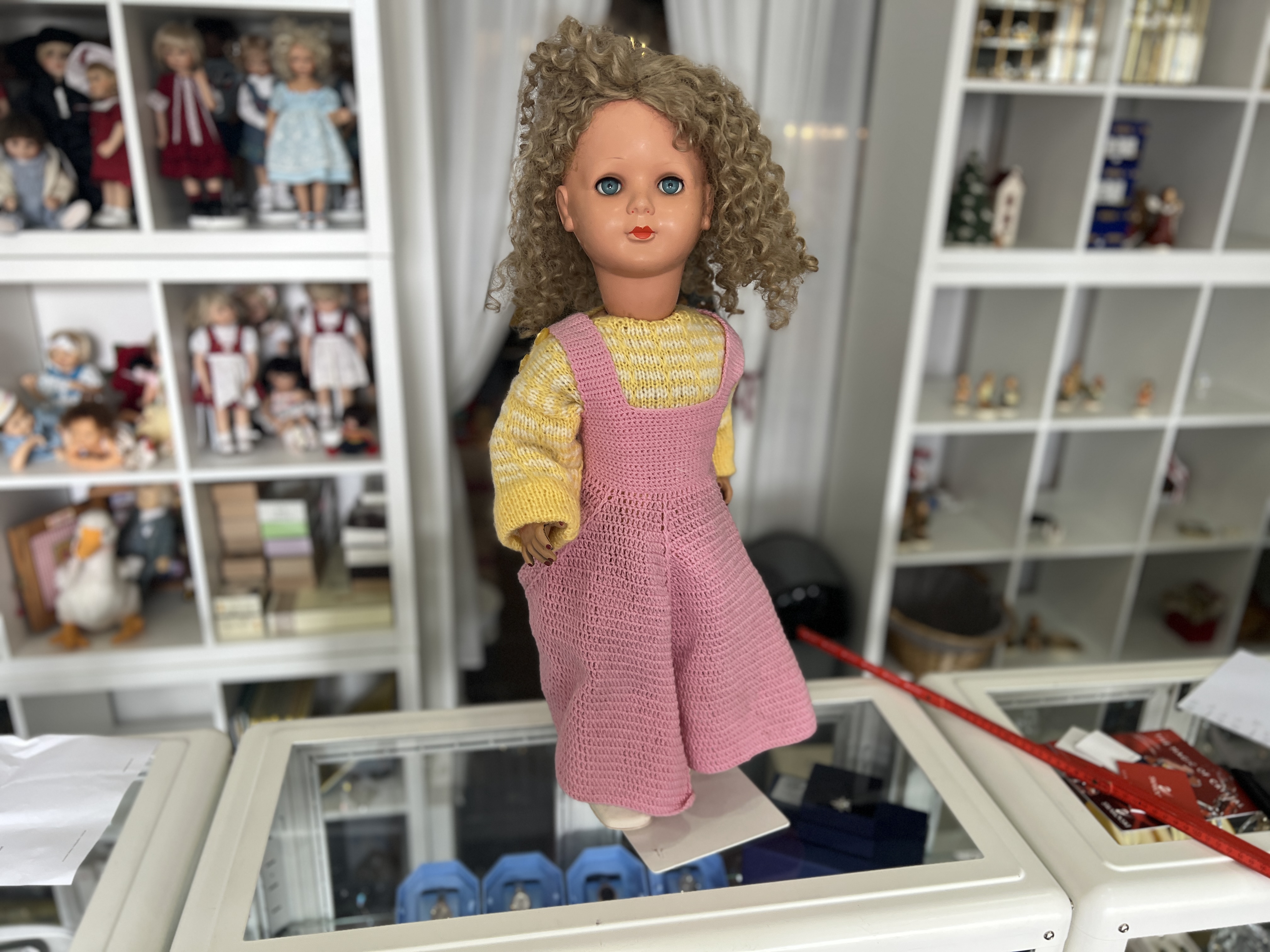 Zelluloid / Kunststoff Puppe 67 cm. Top Zustand     