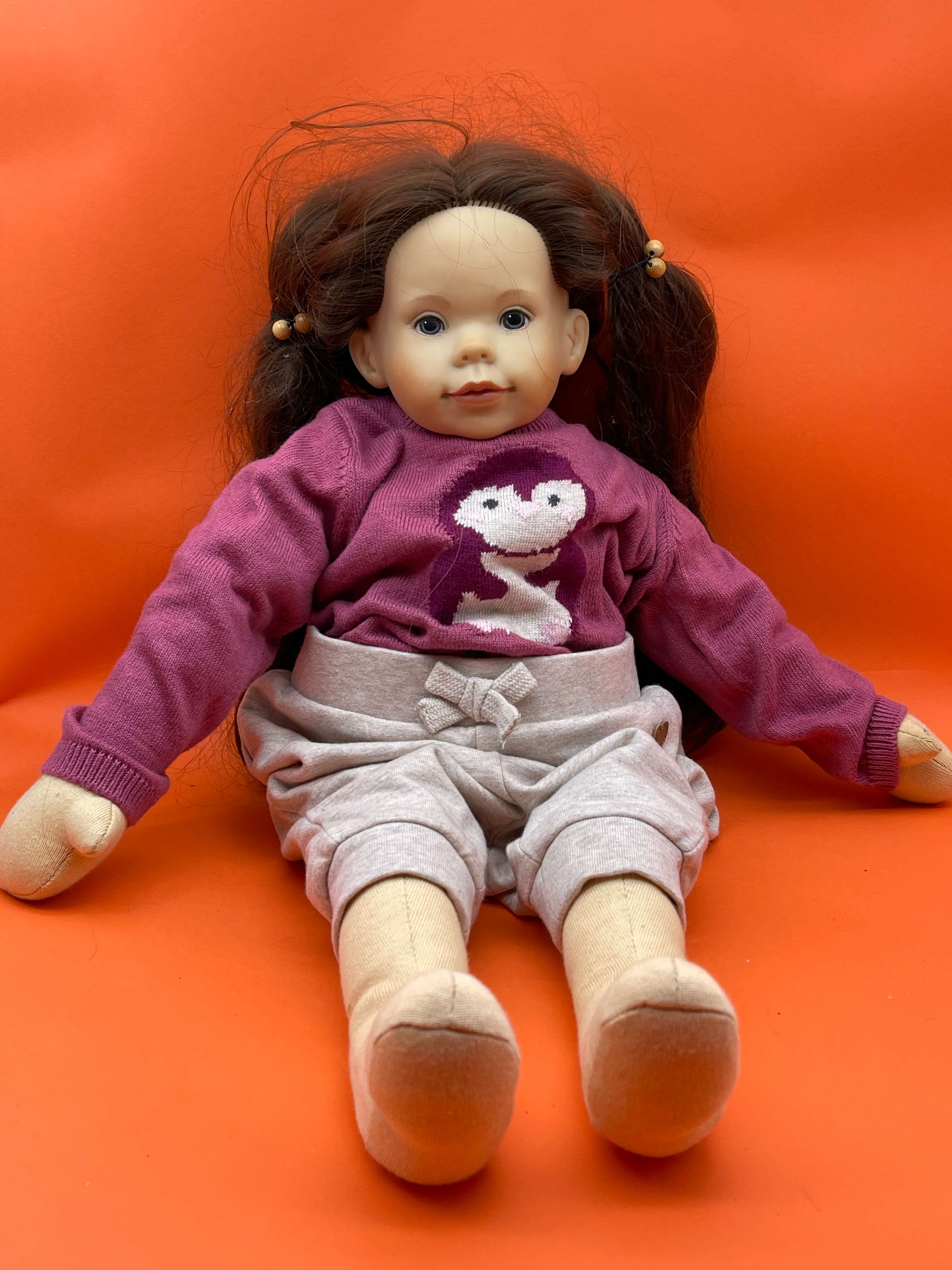 Sigikid Ilse Wipller  Vinyl Künstlerpuppe Puppe 52 cm. Top Zustand