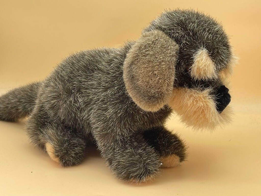 Steiff Tier 078699 Hund Bobby Höhe: 20 cm. Länge: 41 cm.  Top Zustand 