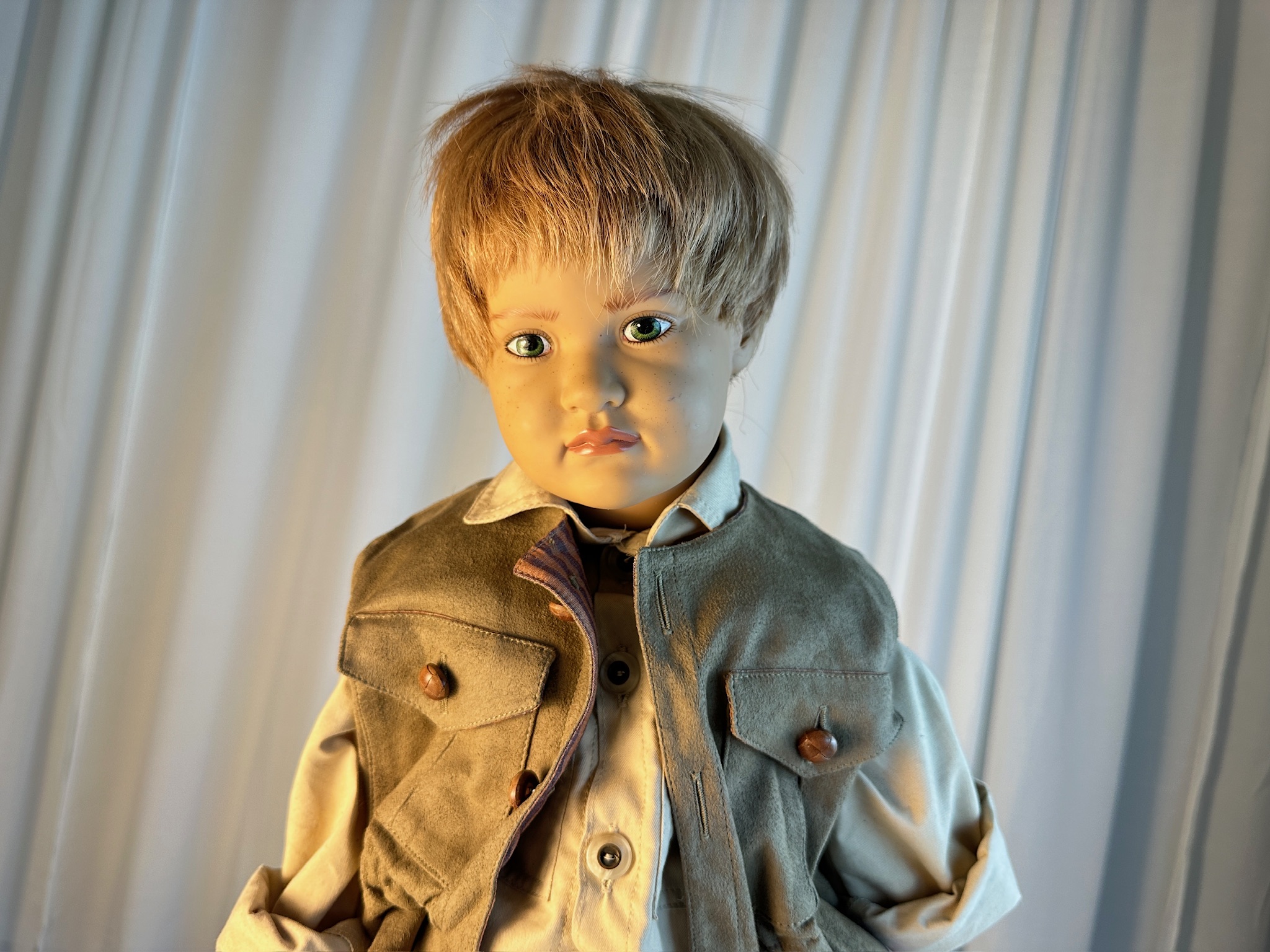 Sigikid Ilse Wippler Künstlerpuppe Vinyl Puppe 60 cm. Top Zustand 