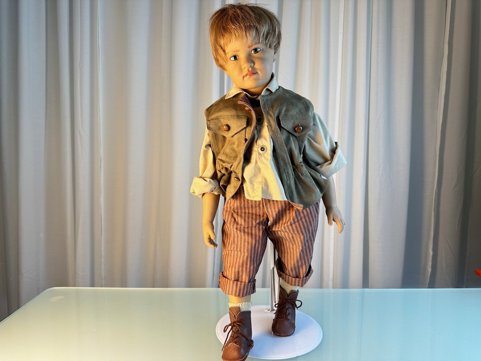 Sigikid Ilse Wippler Künstlerpuppe Vinyl Puppe 60 cm. Top Zustand 