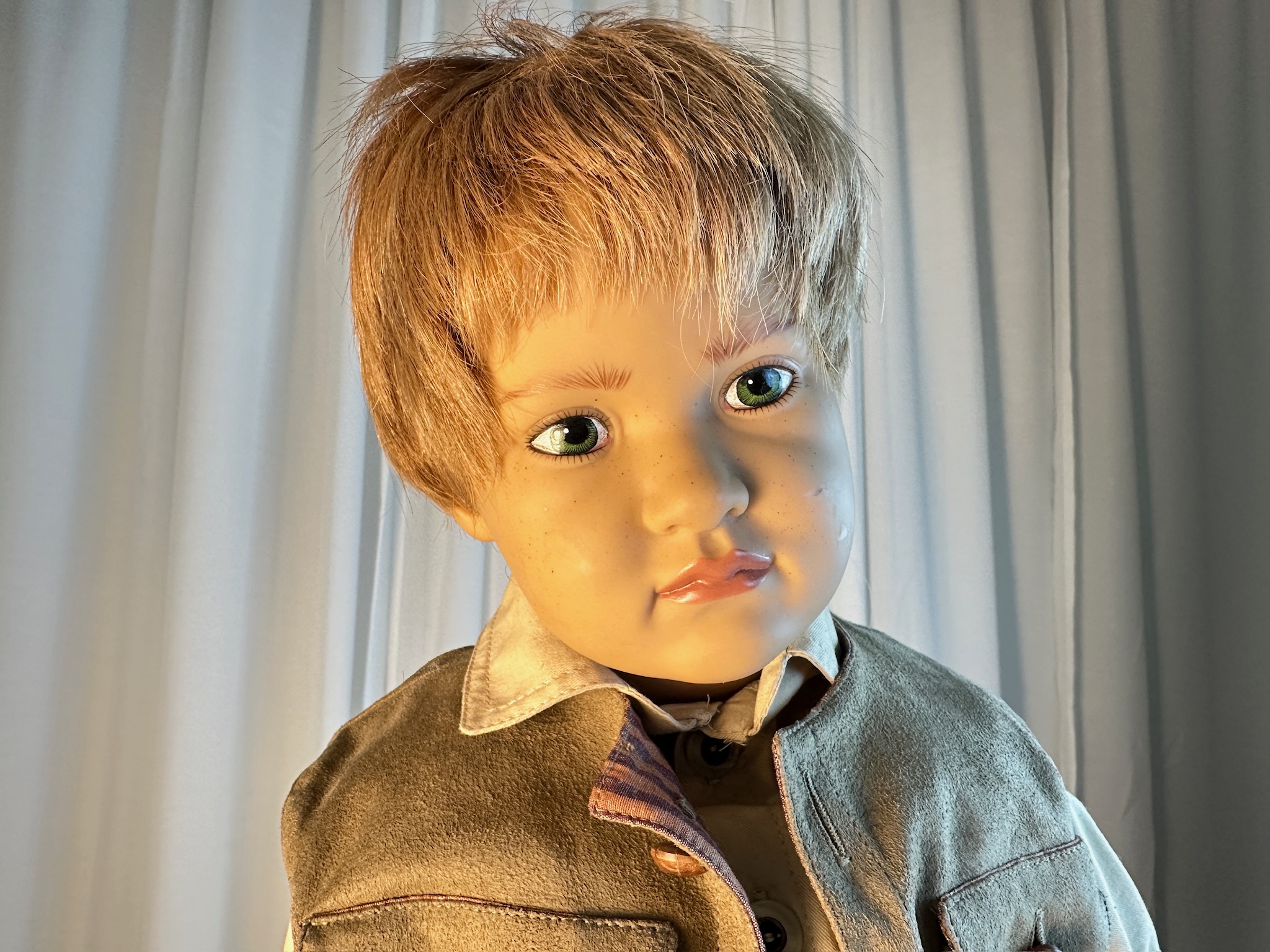 Sigikid Ilse Wippler Künstlerpuppe Vinyl Puppe 60 cm. Top Zustand 