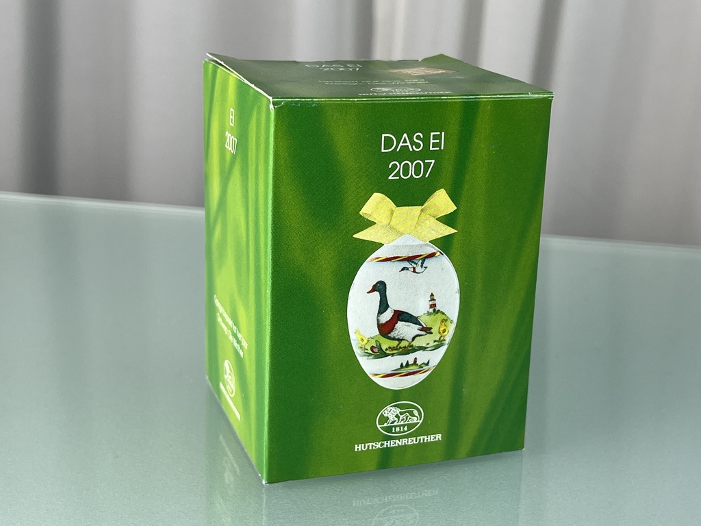  Hutschenreuther 2007 Das Ei mit Ovp. Top Zustand.     