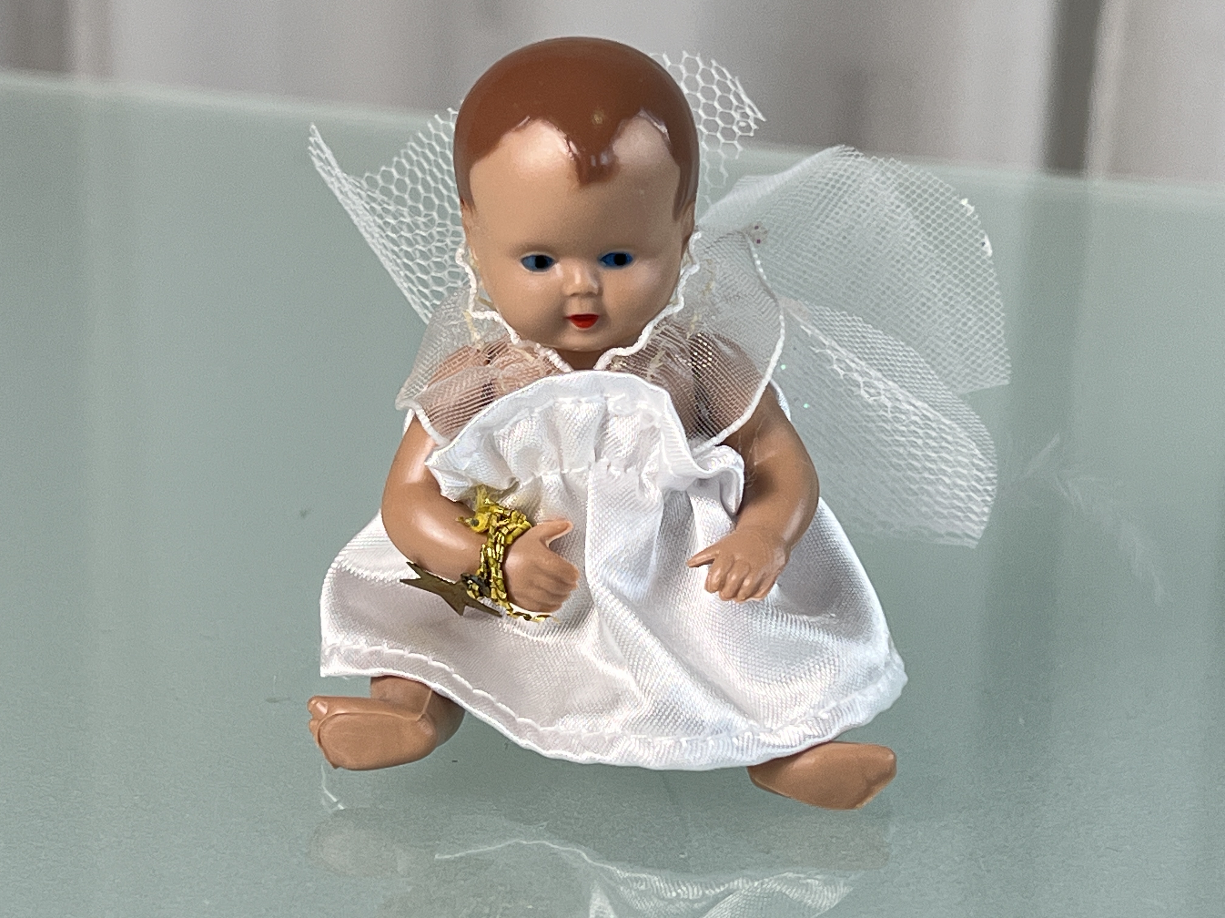 Schildkröt-Puppe Schildkrötpuppe Puppe 10 cm. Top Zustand  