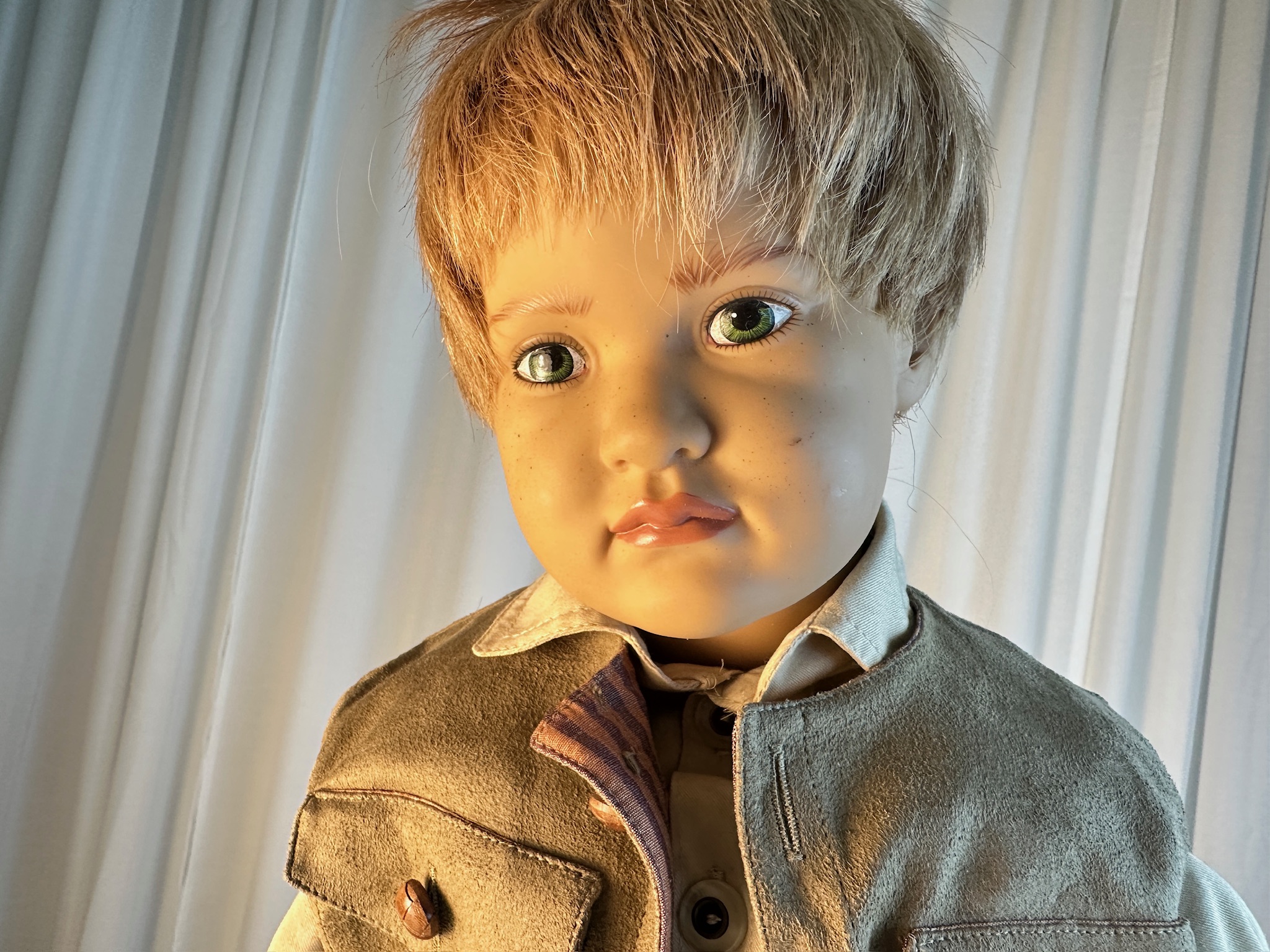 Sigikid Ilse Wippler Künstlerpuppe Vinyl Puppe 60 cm. Top Zustand 