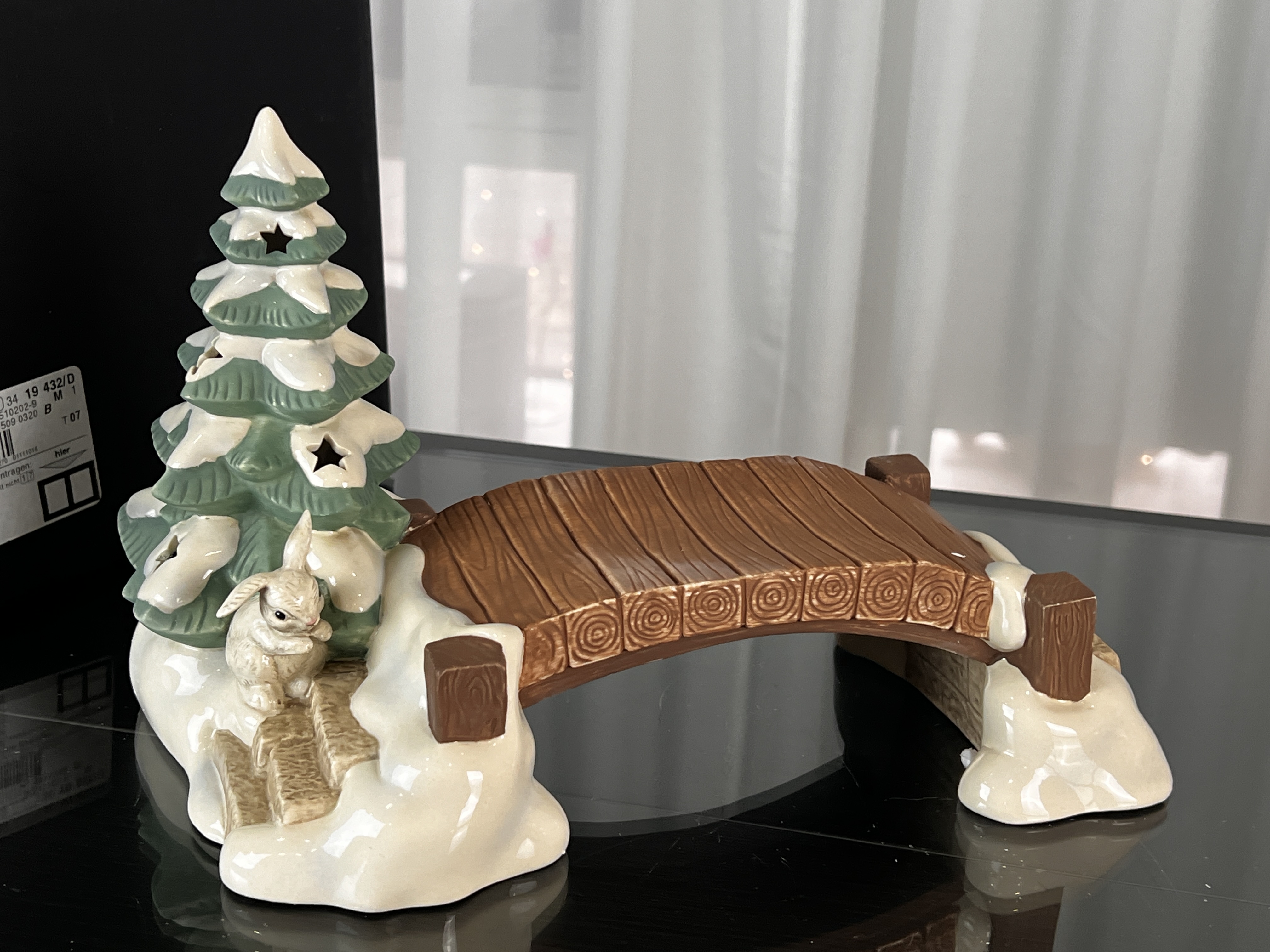 Goebel Figur Brücke Weihnachten 16,5 x 26 cm. Top Zustand   