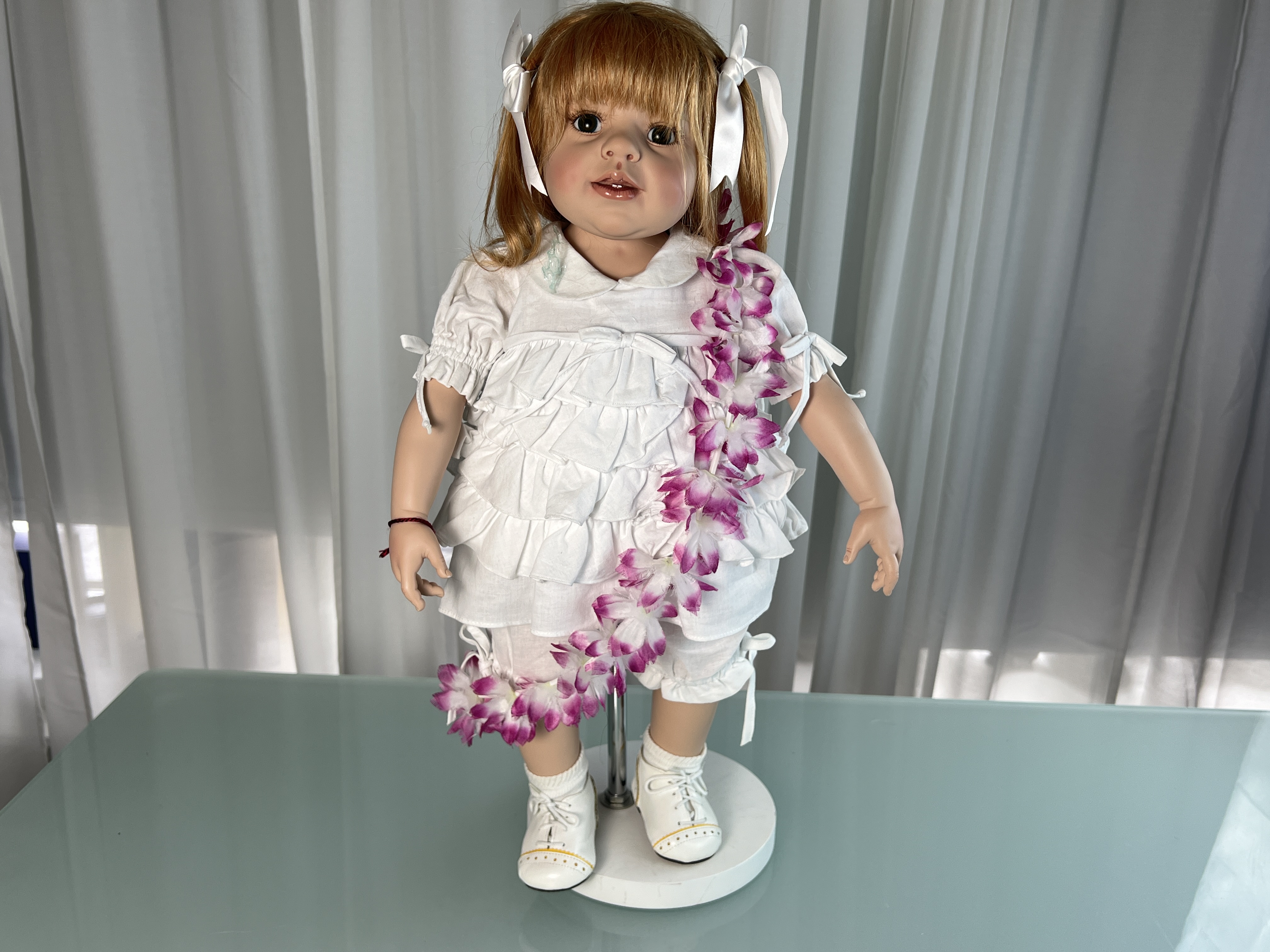 Götz Künstlerpuppe Vinyl Puppe 60 cm. Top Zustand 