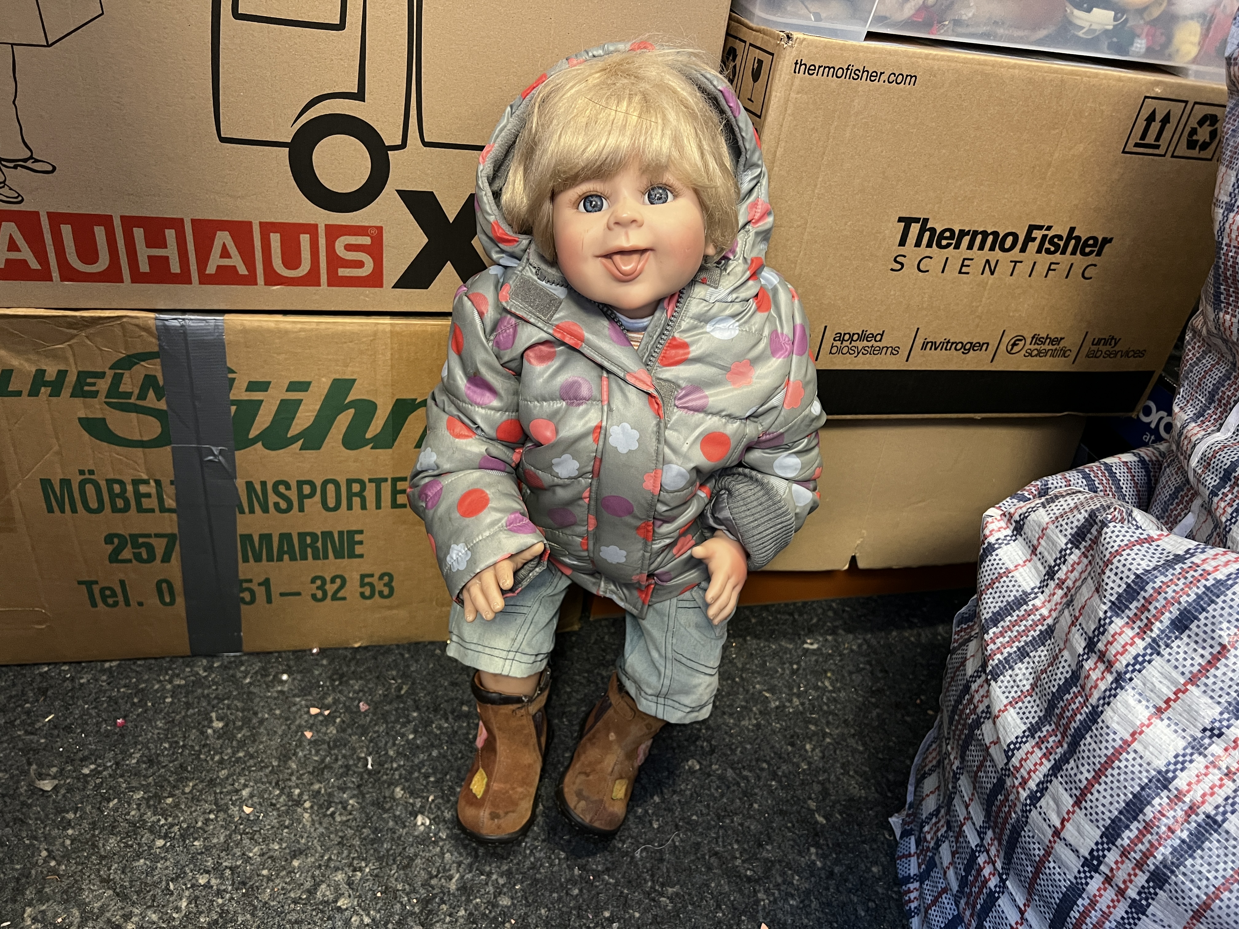 Monika Levenig Künstlerpuppe Vinyl Puppe 70 cm.  