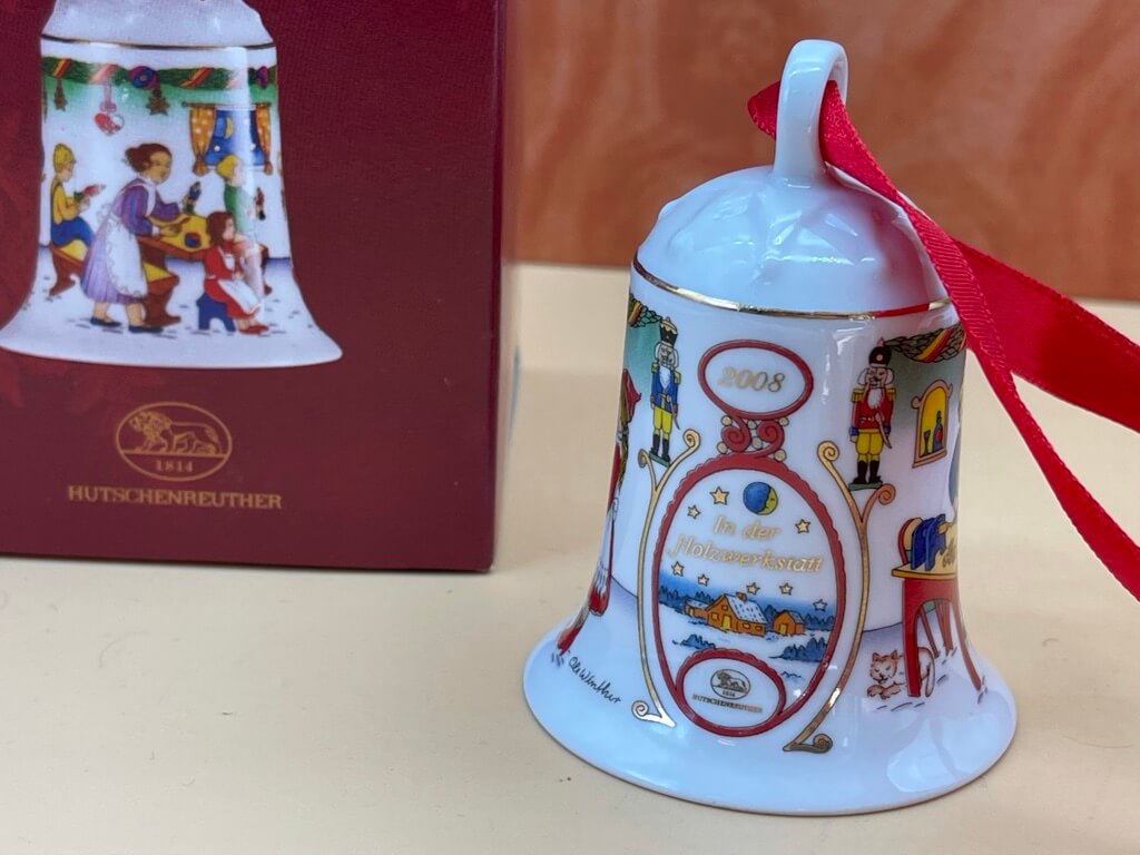  Hutschenreuther Weihnachtsglocke 2008 mit Ovp. 7 cm. Top Zustand.