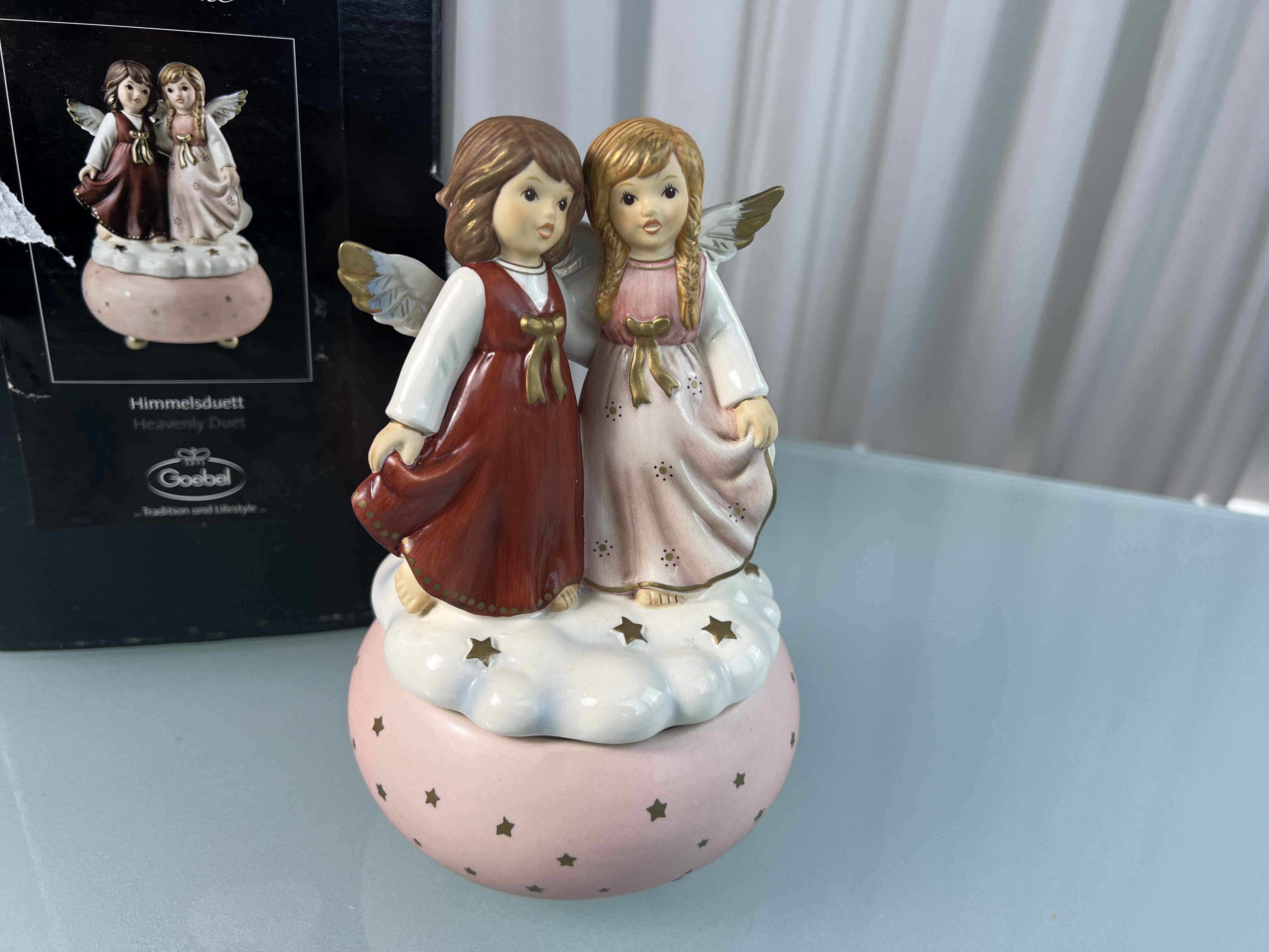 Goebel Figur Porzellan Spieluhr Himmelsduett 16 cm. 1 Wahl. Top Zustand