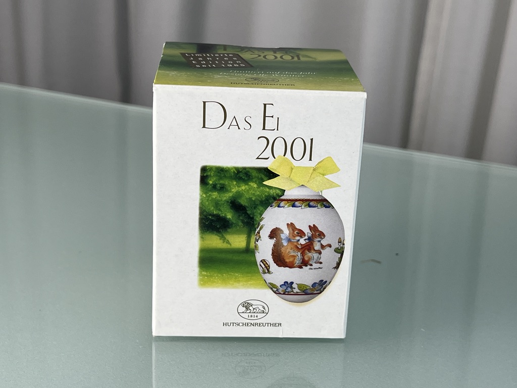  Hutschenreuther 2001 Das Ei mit Ovp. Top Zustand.     