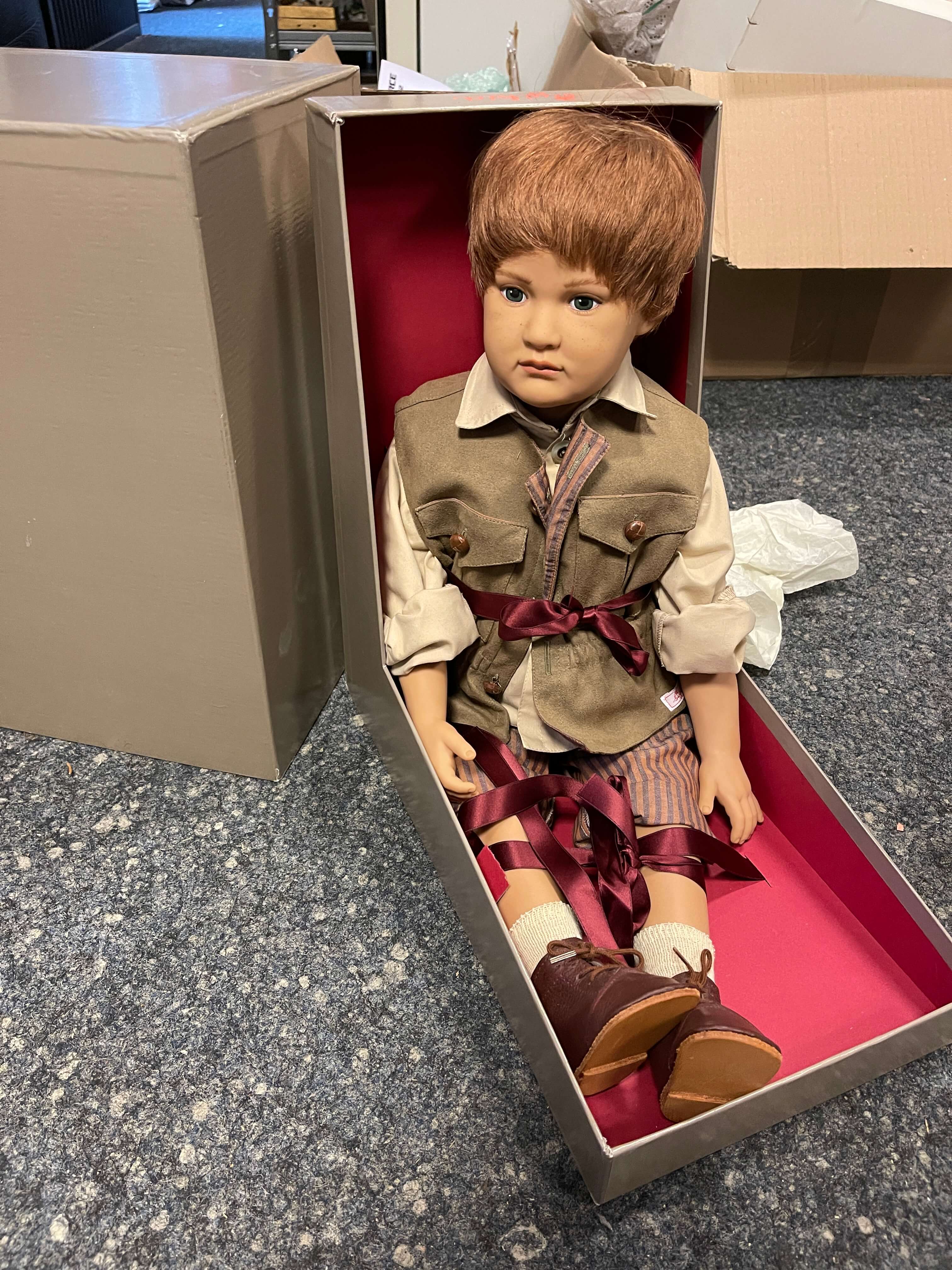 Sigikid Ilse Wippler Vinyl Puppe 62 cm. Top Zustand  