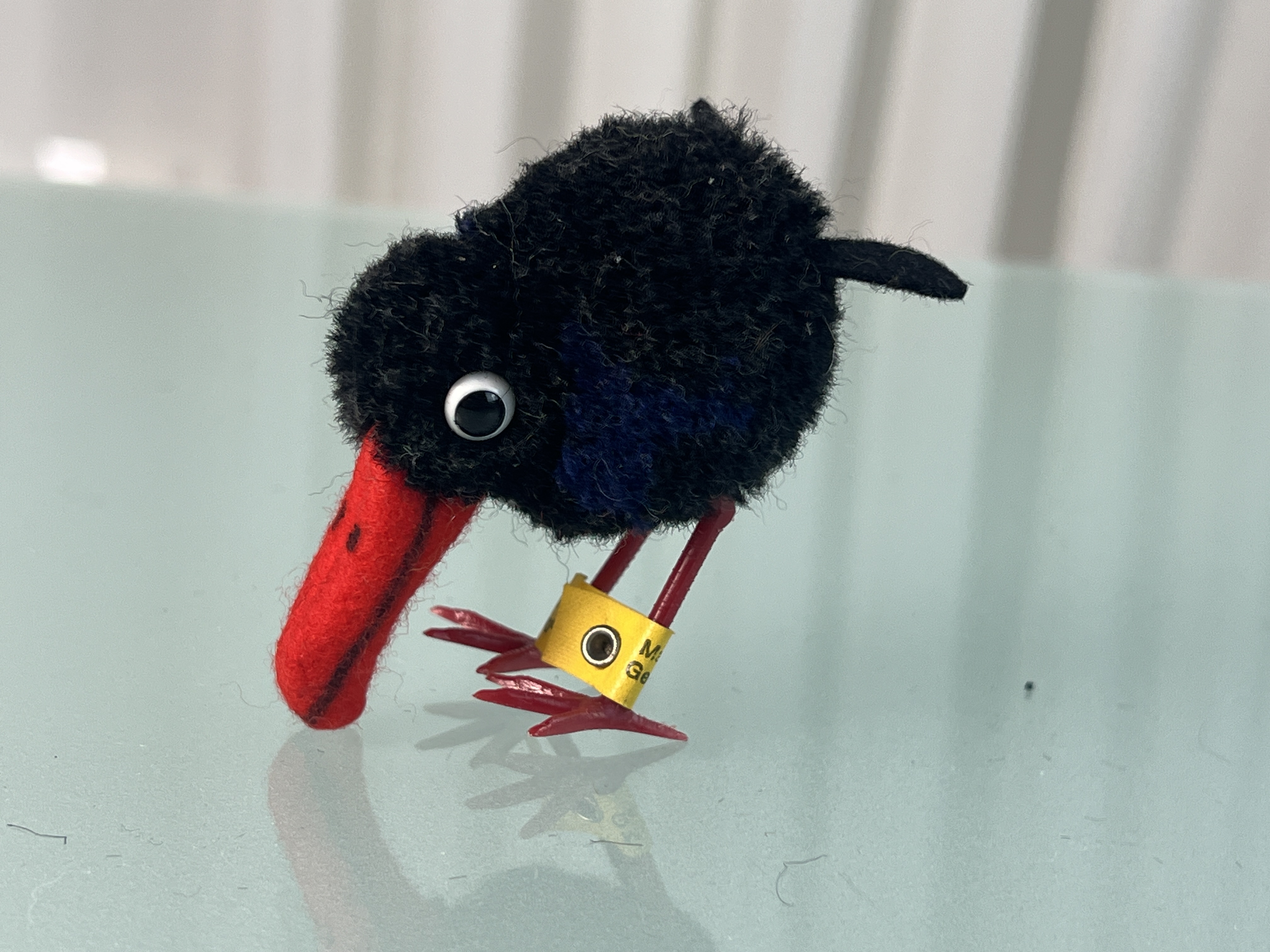 Steiff Tier Rabe 7 cm. Zustand siehe Fotos 