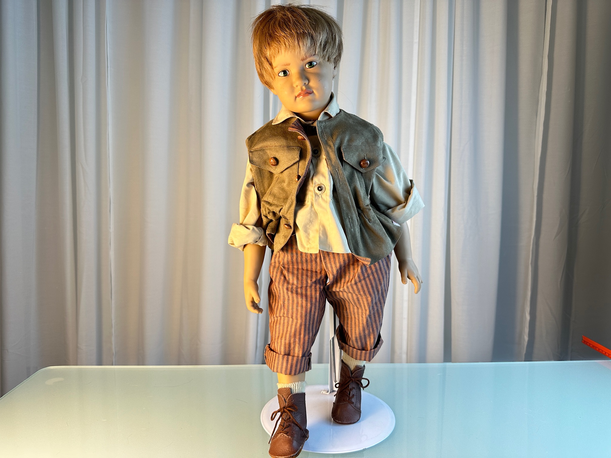 Sigikid Ilse Wippler Künstlerpuppe Vinyl Puppe 60 cm. Top Zustand 