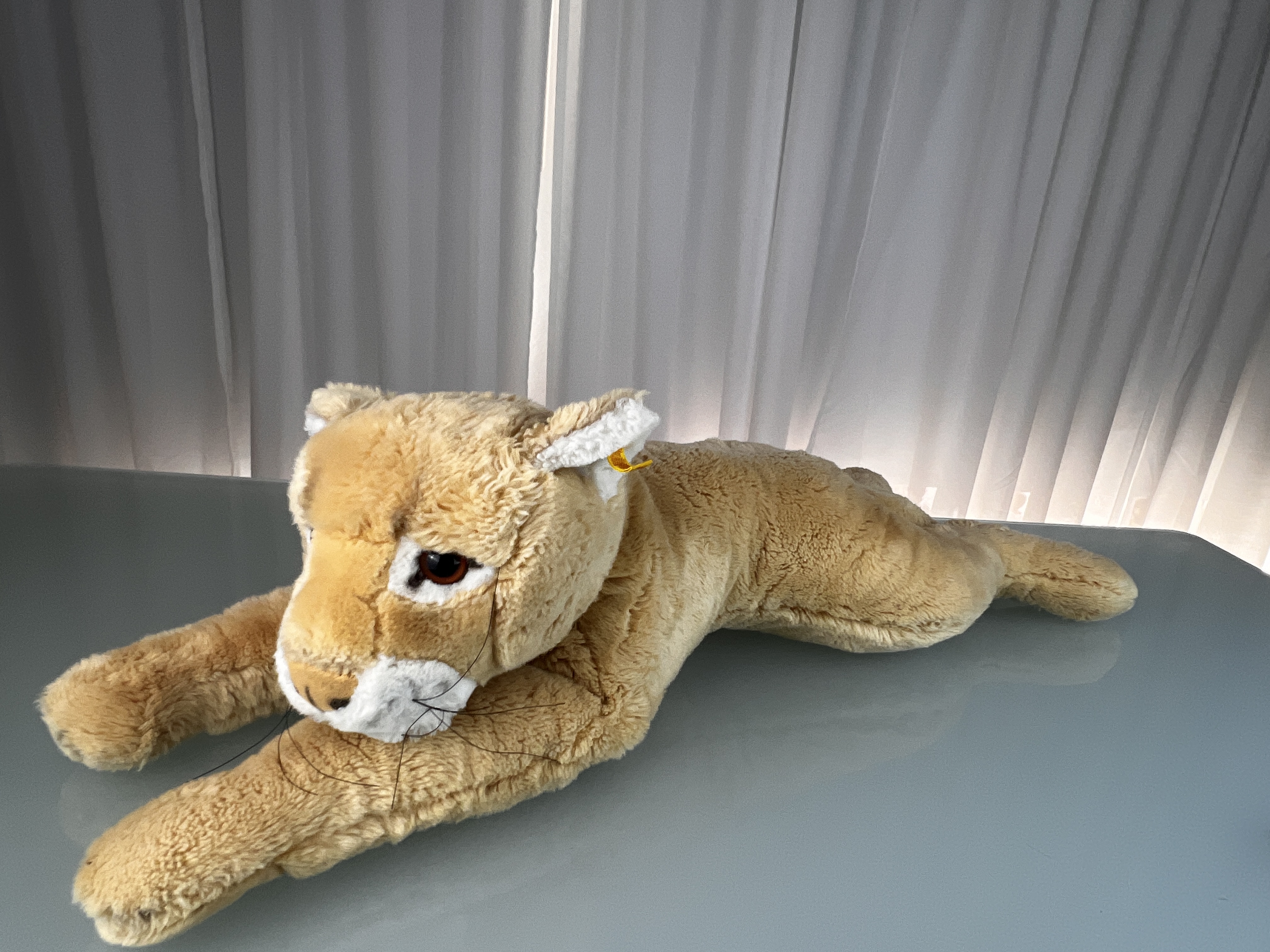 Steiff Tier 0385/75 Puma 75 cm. Top Zustand  