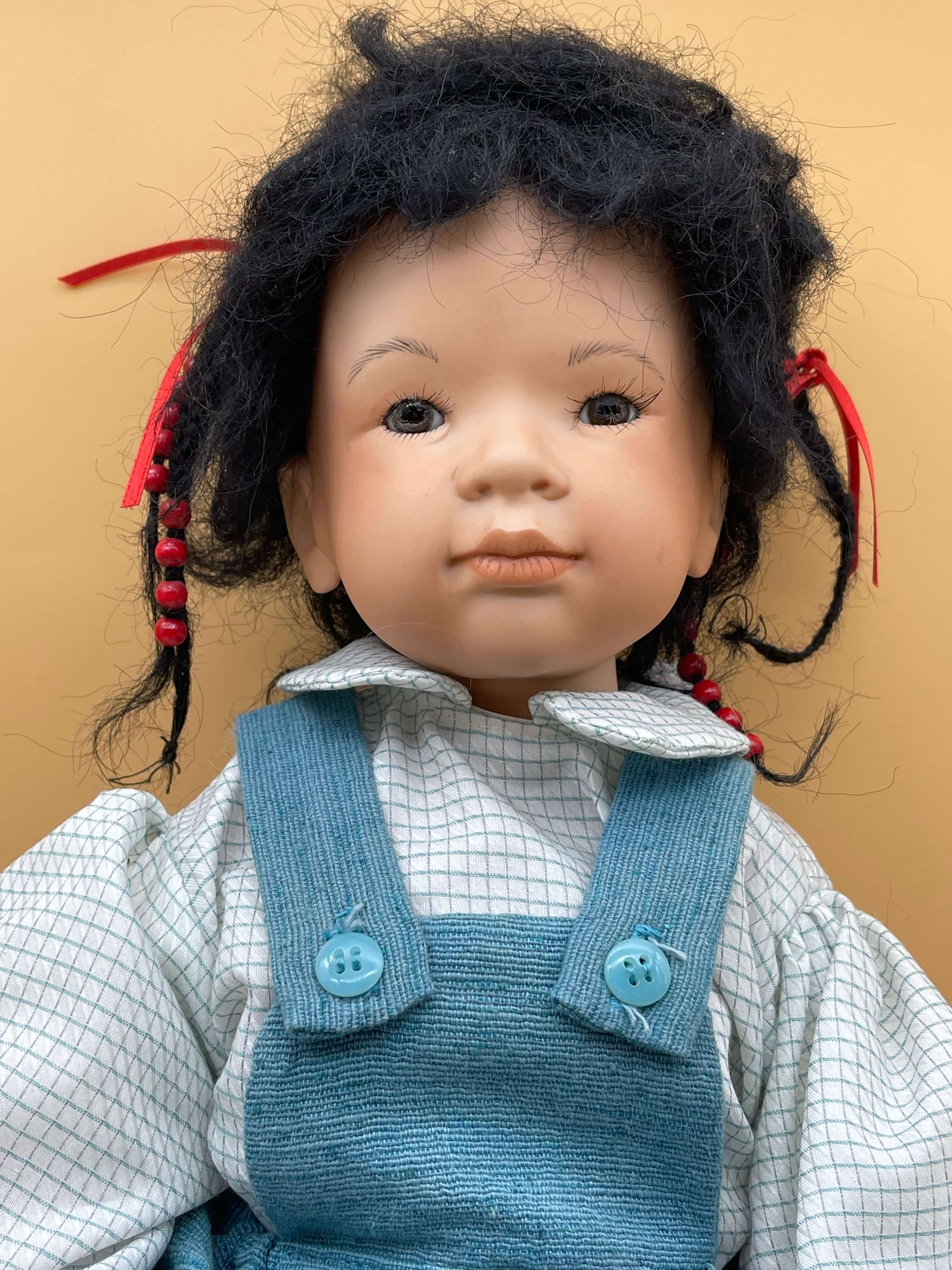 Künstlerpuppe Porzellan Puppe 47 cm. Top Zustand 