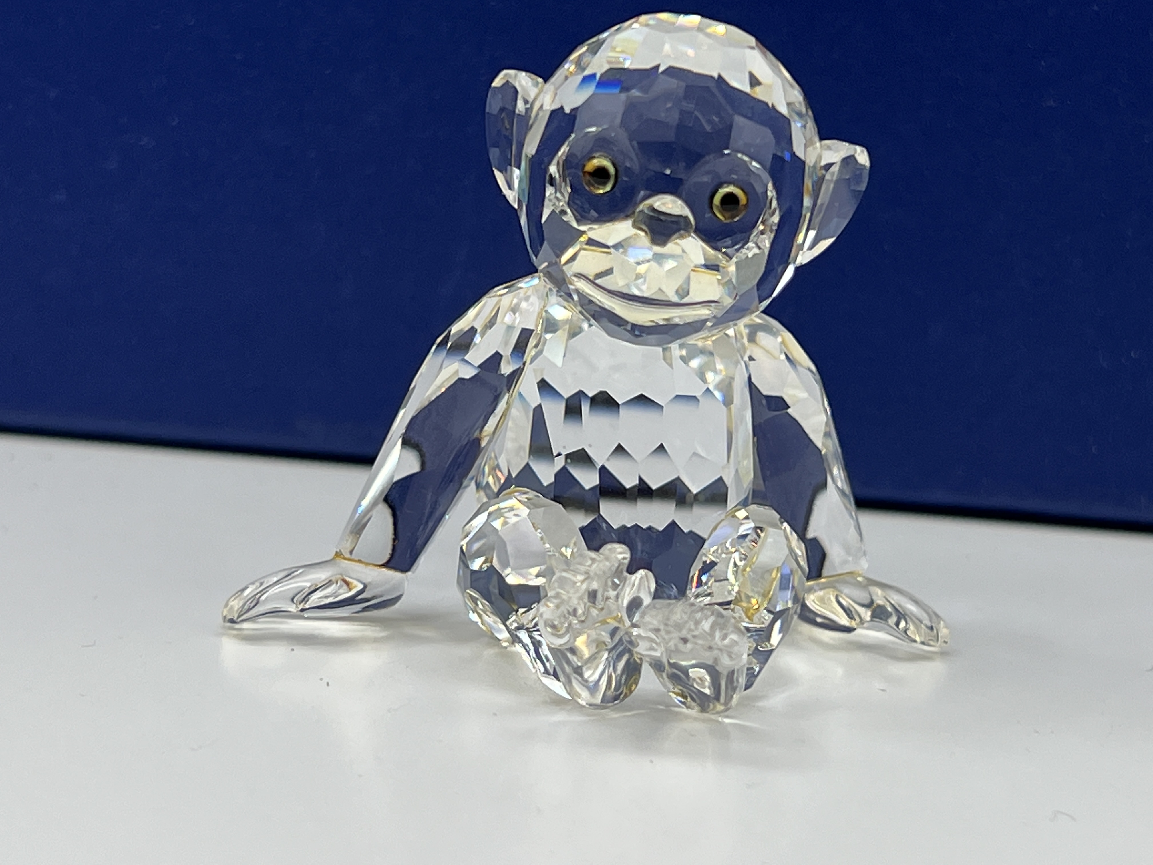 Swarovski Figur 221625 Affe Schimpanse 5,8 cm. - Top Zustand   