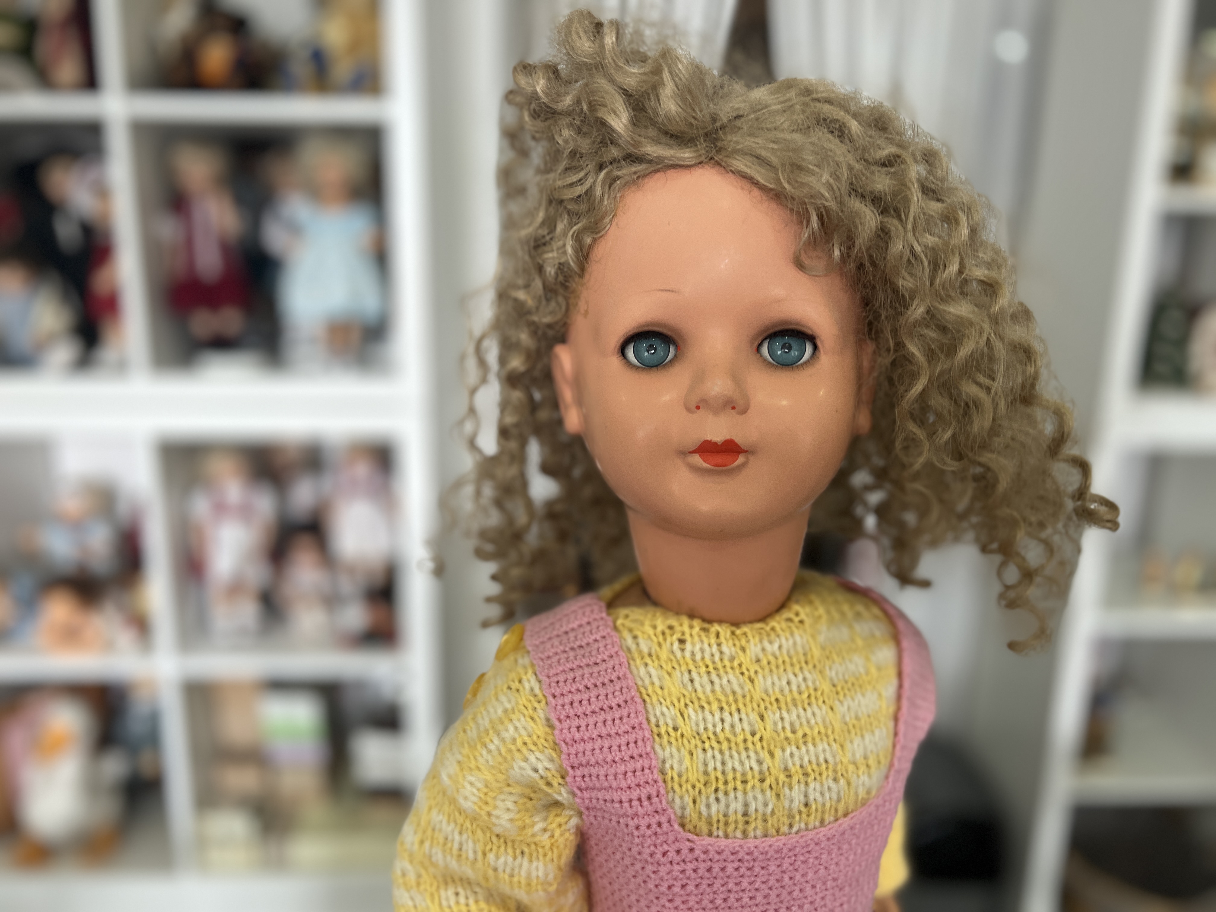 Zelluloid / Kunststoff Puppe 67 cm. Top Zustand     