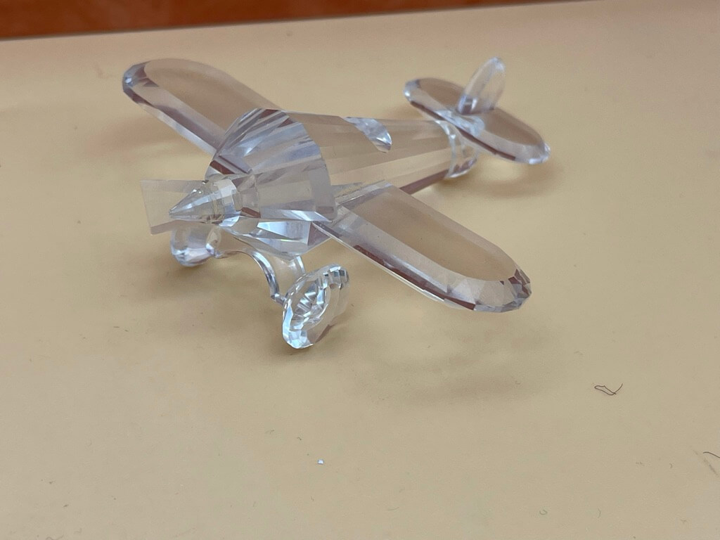 Swarovski Figur 152111 Flugzeug 8 cm. - Top Zustand